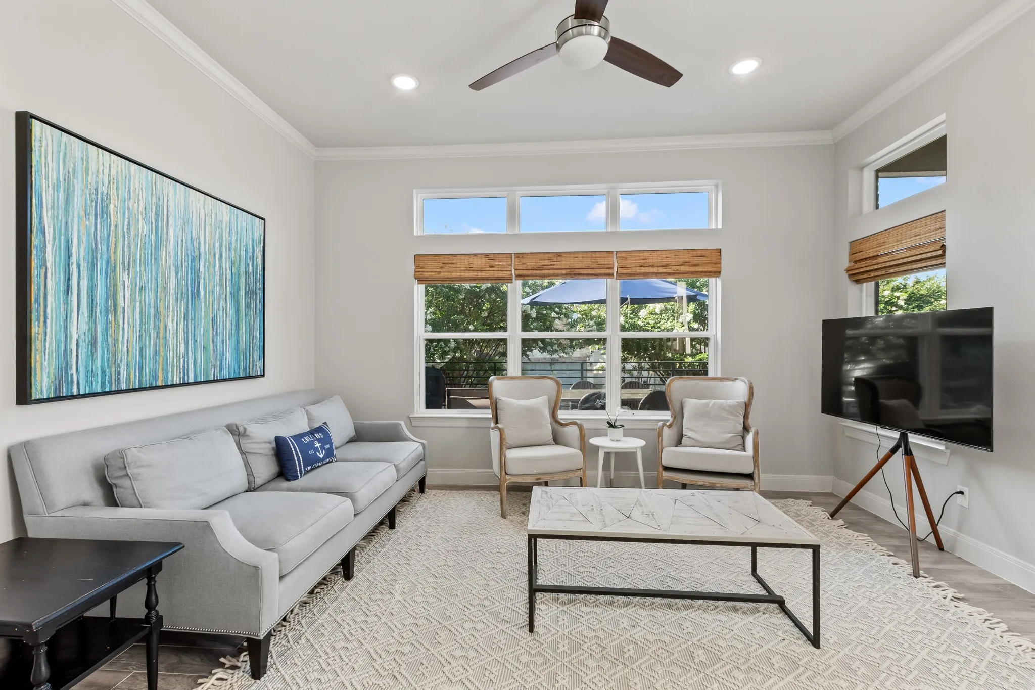 Living room seating area
