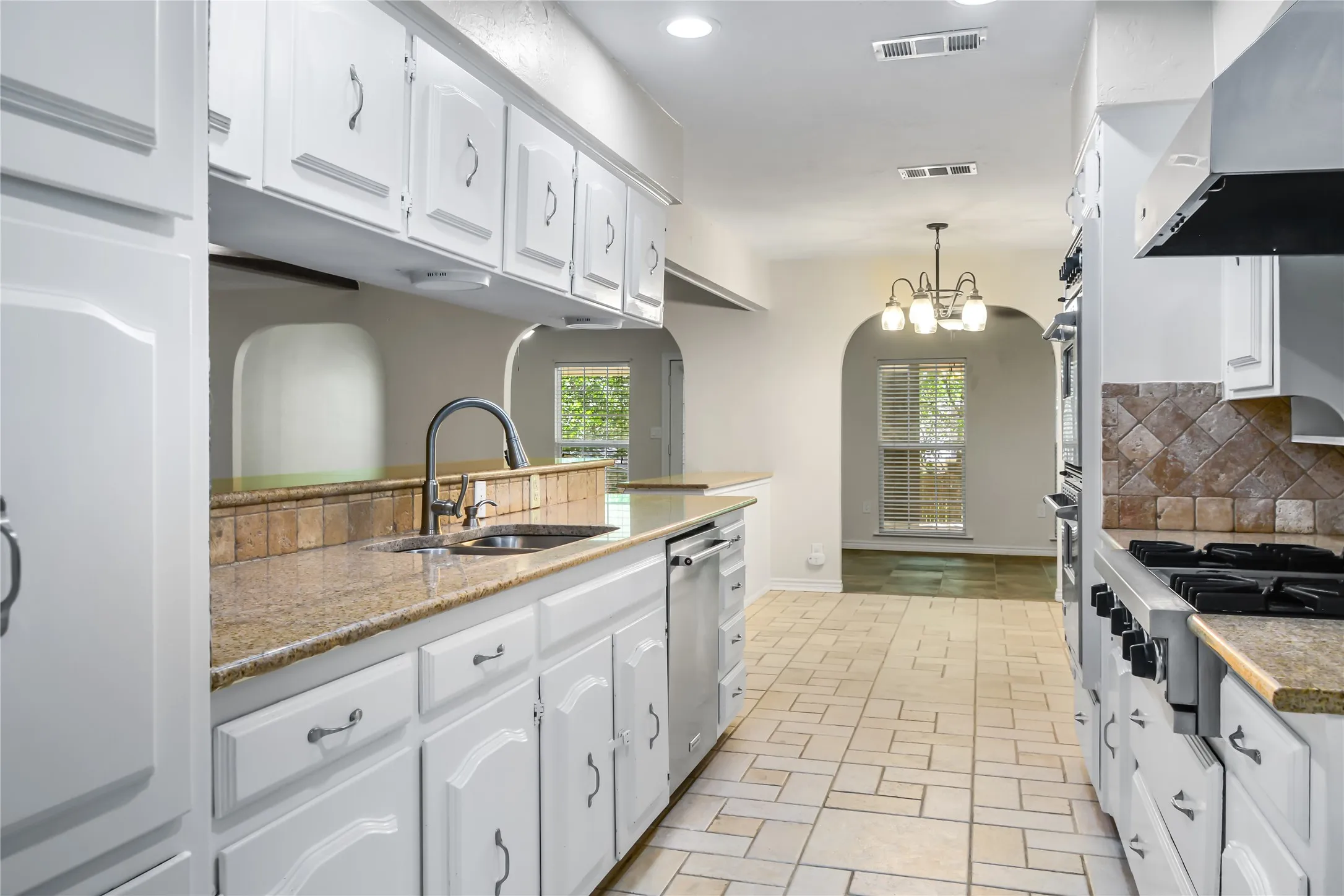 Looking in to kitchen from pantry