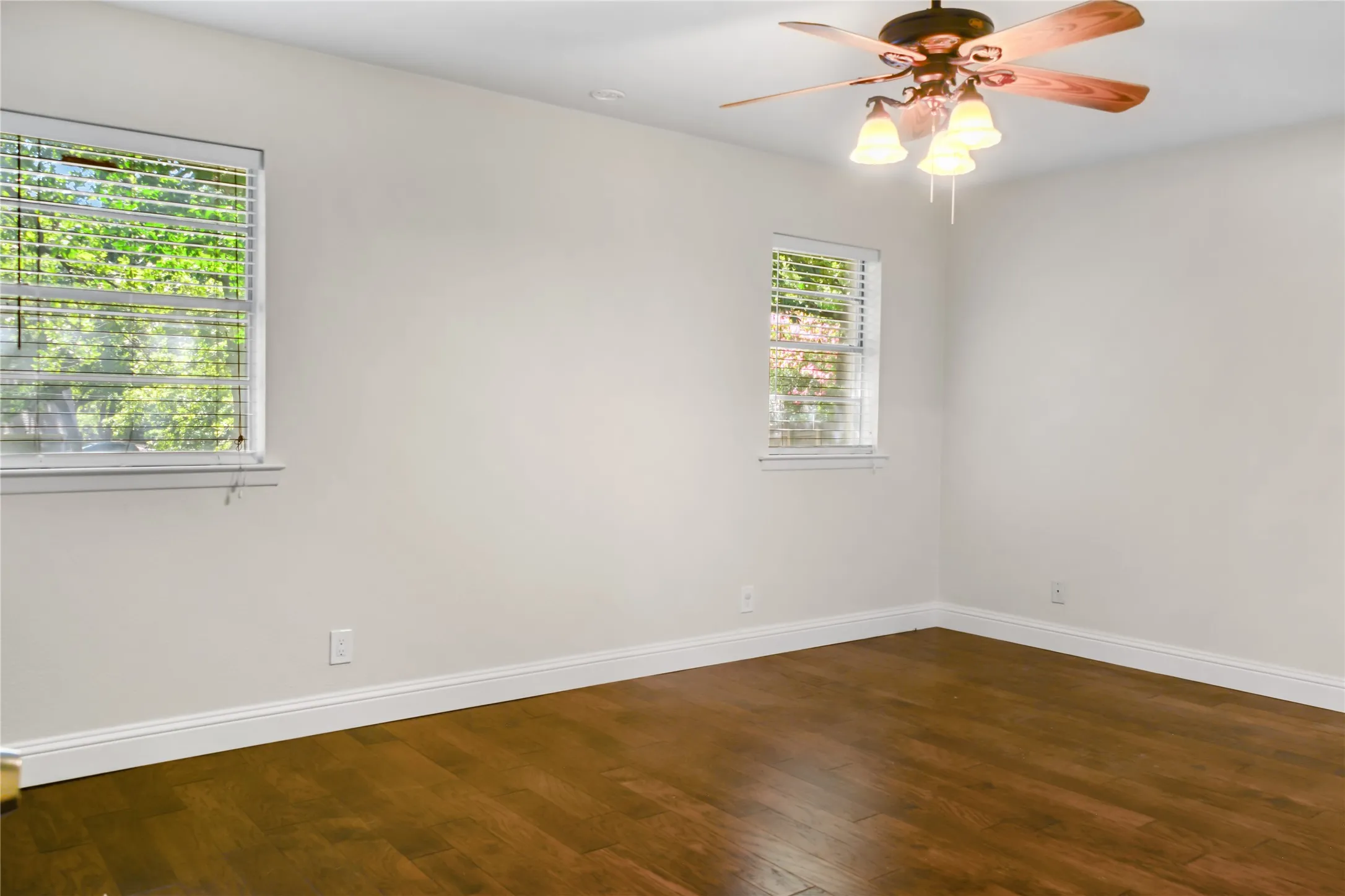 Main bedroom off of breakfast/kitchen area