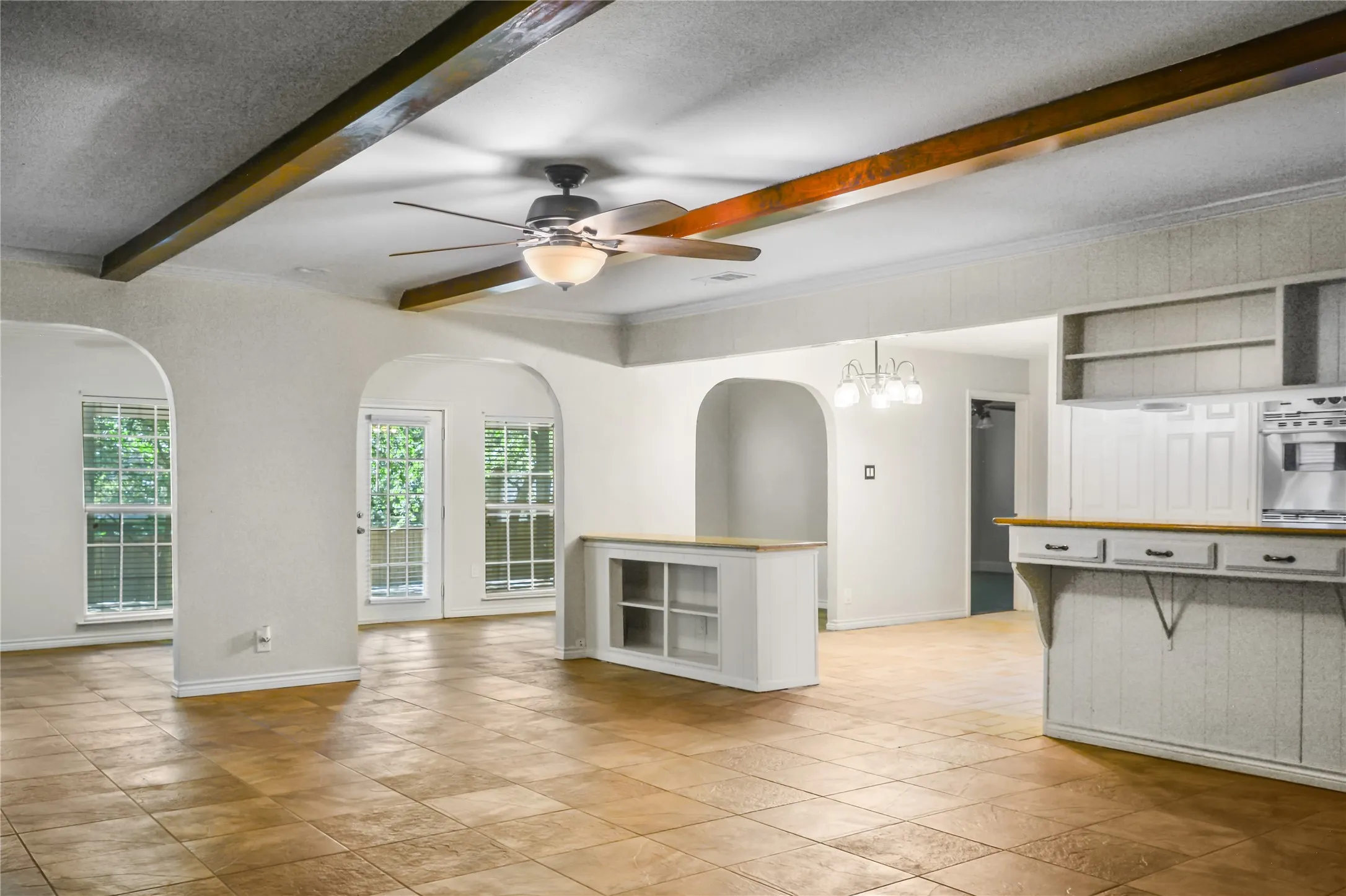 Kitchen view from living room