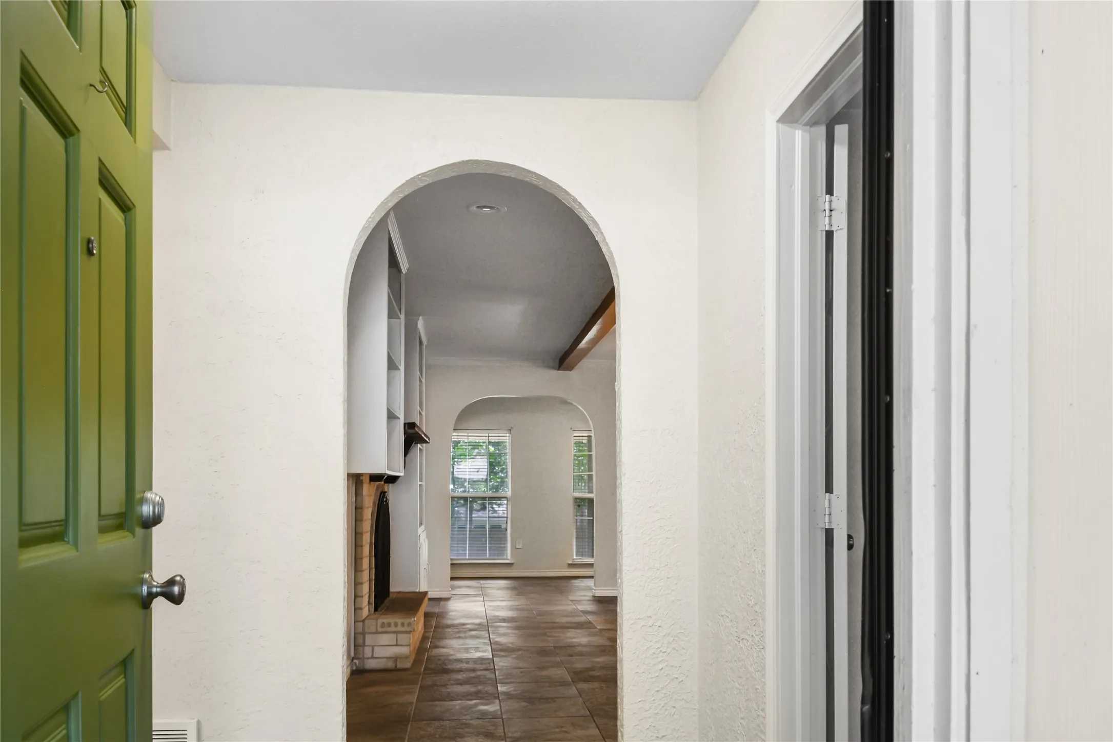 Office facing front of home