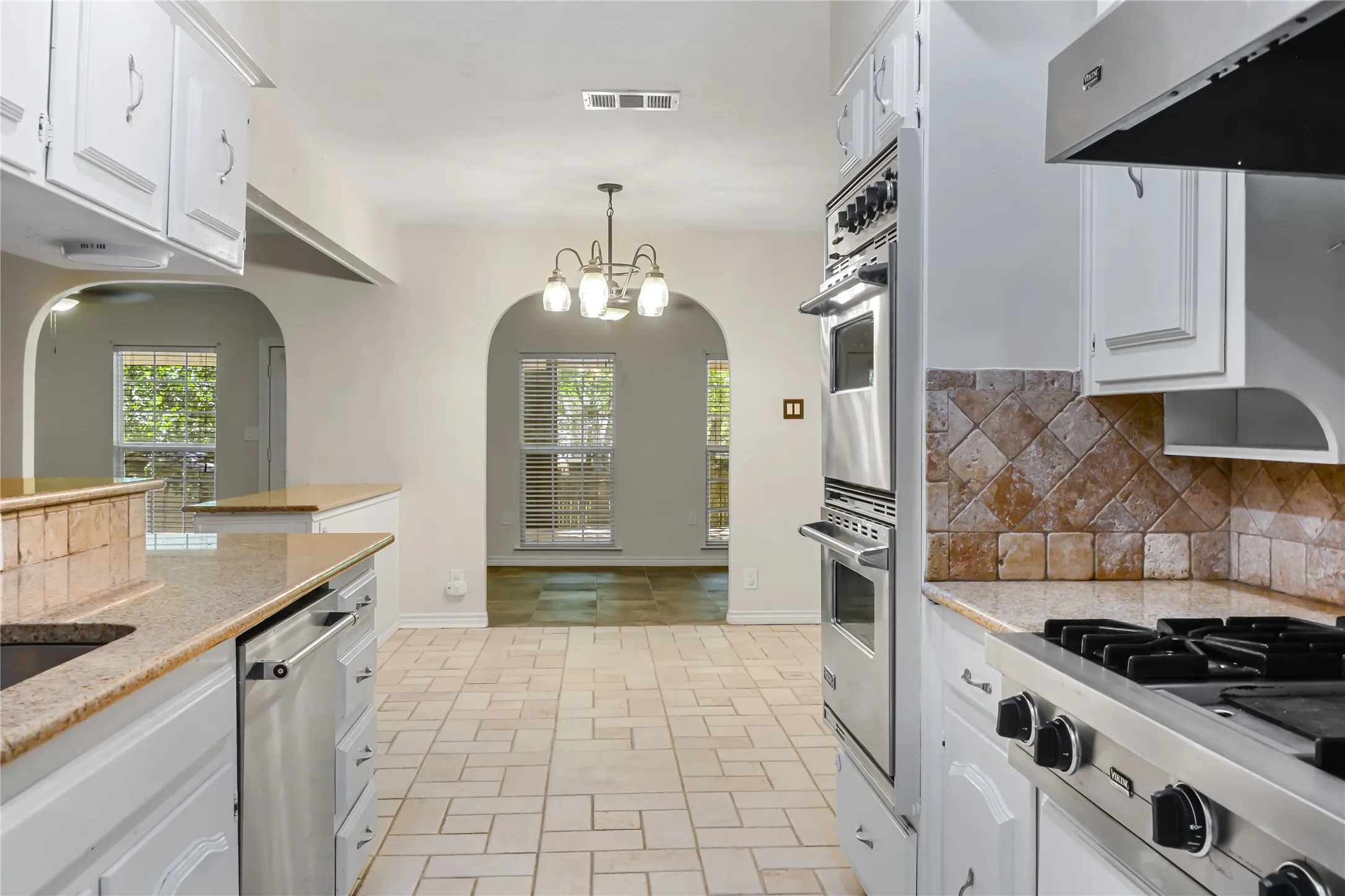 Looking in to kitchen from pantry