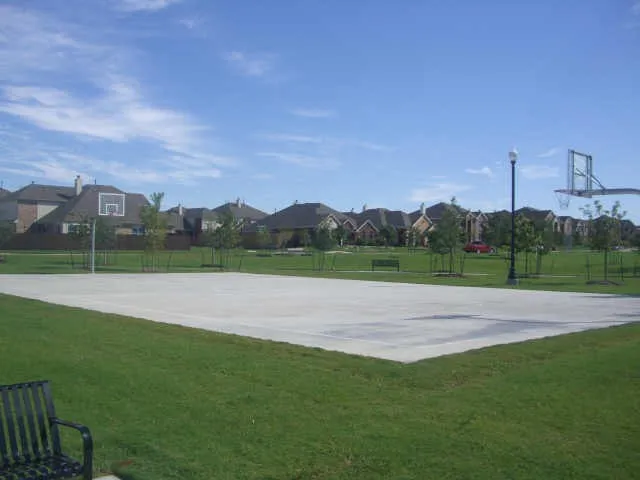 Community basketball court