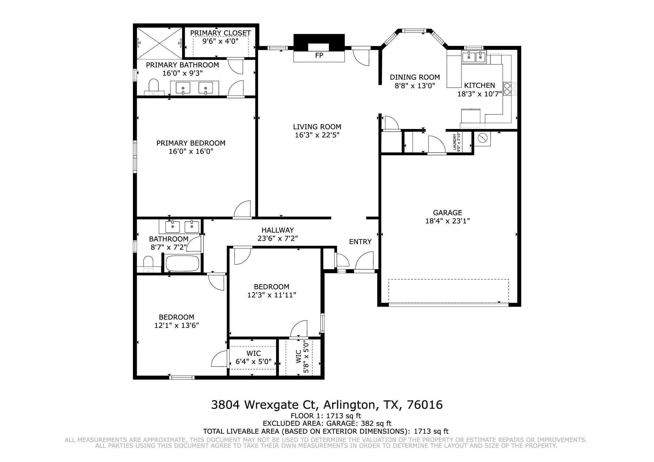 Single Family Residence For Sale in Tarrant County , 3804 Wrexgate Court, Arlington, Texas 76016, 3 Bedroom, 2 Bathroom, 2 Garage spaces, 1,713 Sqft, built in 1980, mls#21321303, Real Estate Agent in Arlington, Homes For Sale in Tarrant county, Homes For Sale in Arlington, Realtor in Arlington Texas, Real Estate Brokerage Independent Realty Texas, Luminita Cordes Realtor