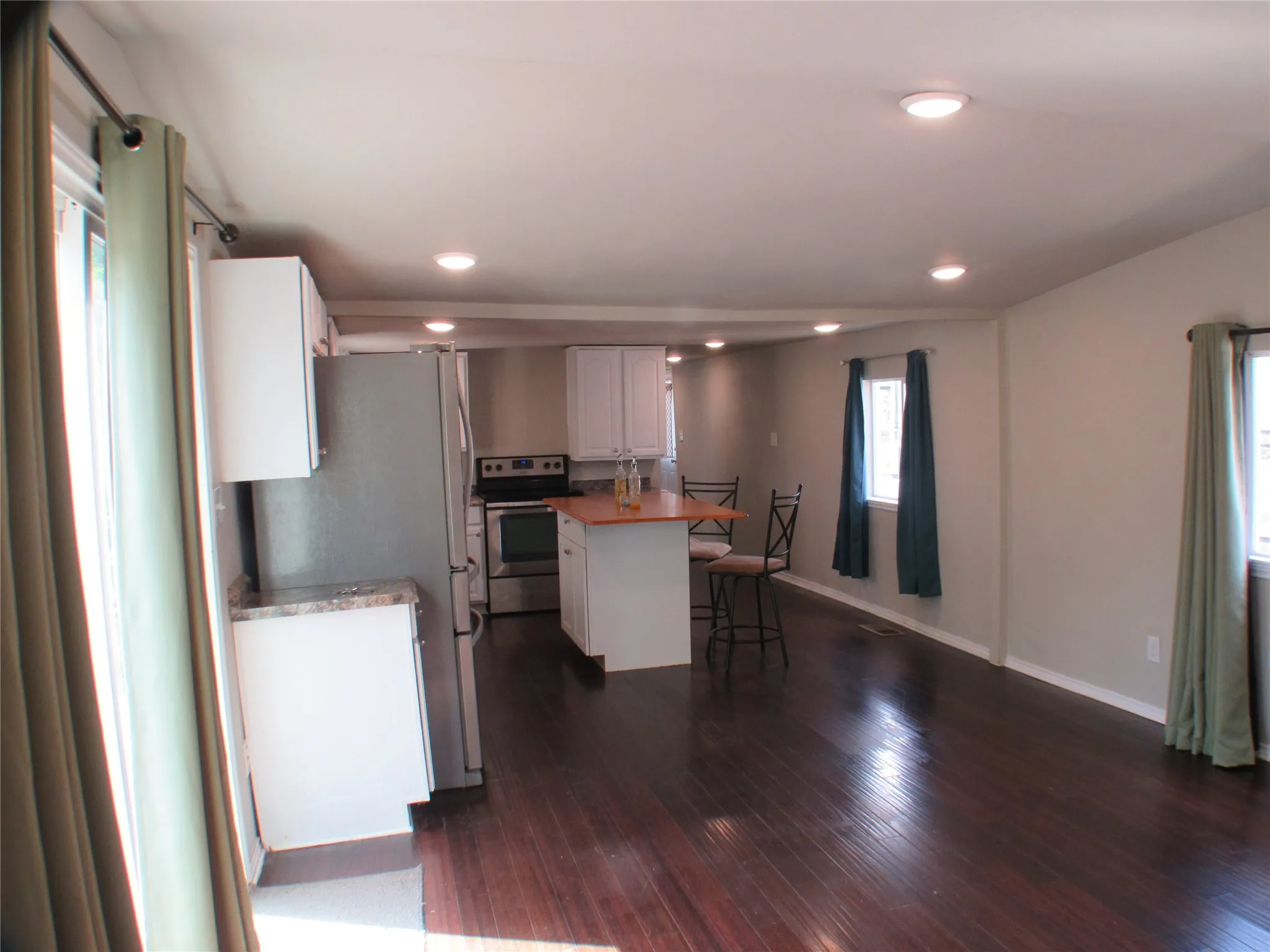 As seen from the doorway of the 2nd bedroom