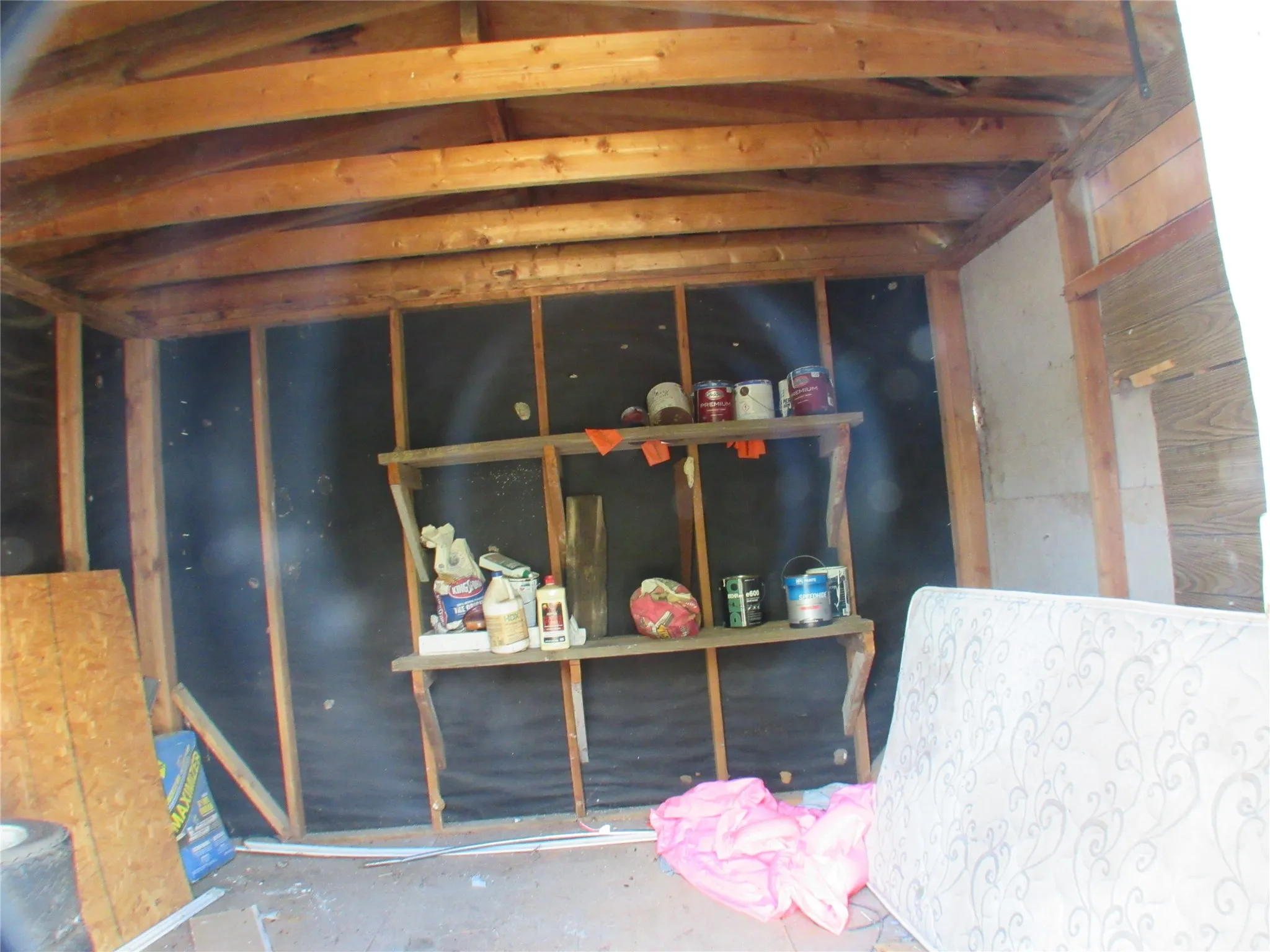 Storage room interior