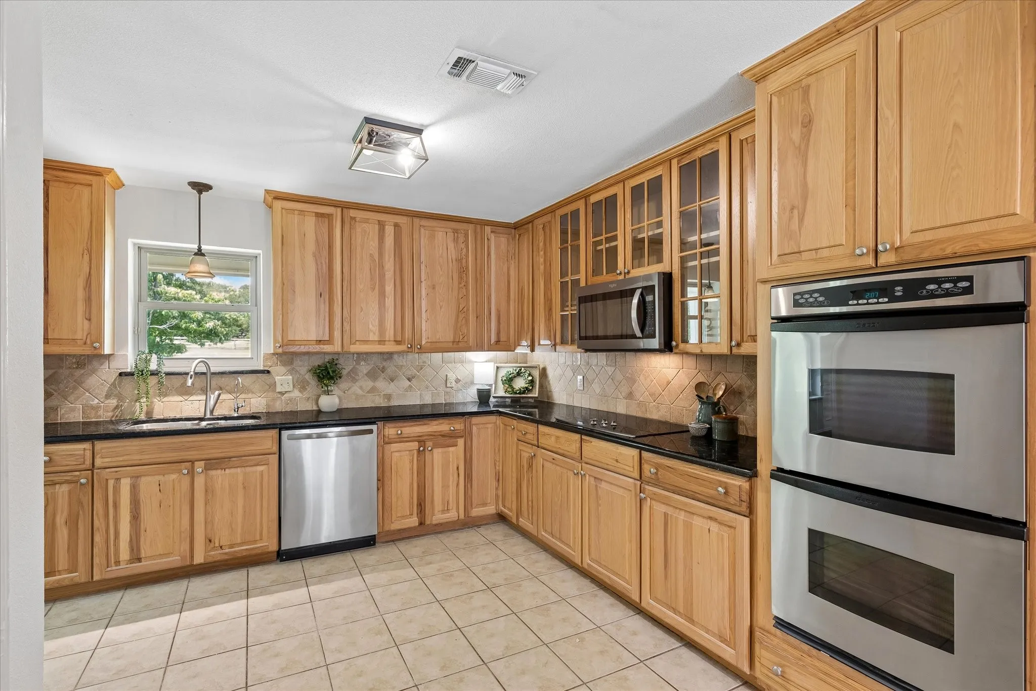 Kitchen with double oven