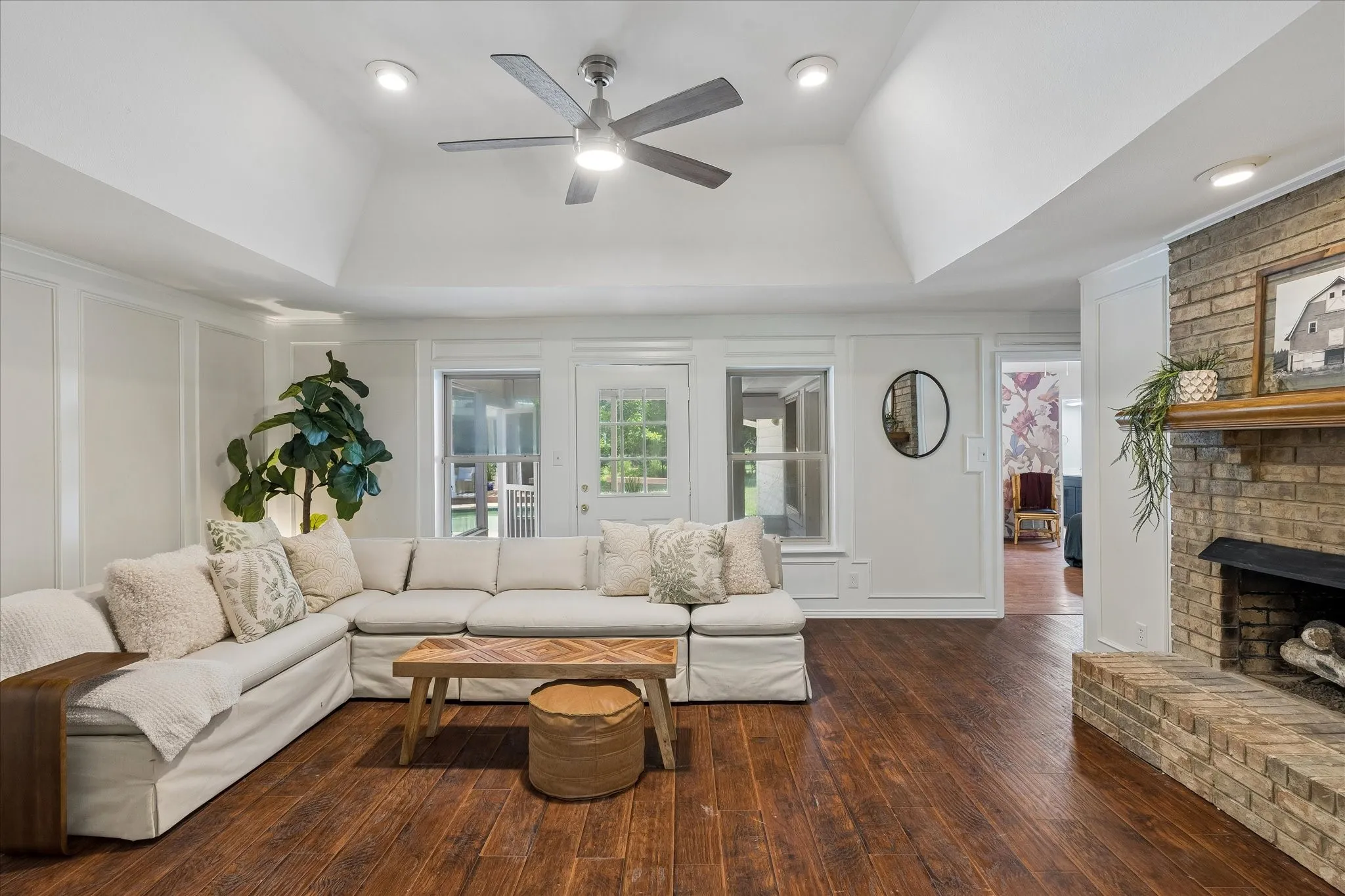Living Room with access to covered patio