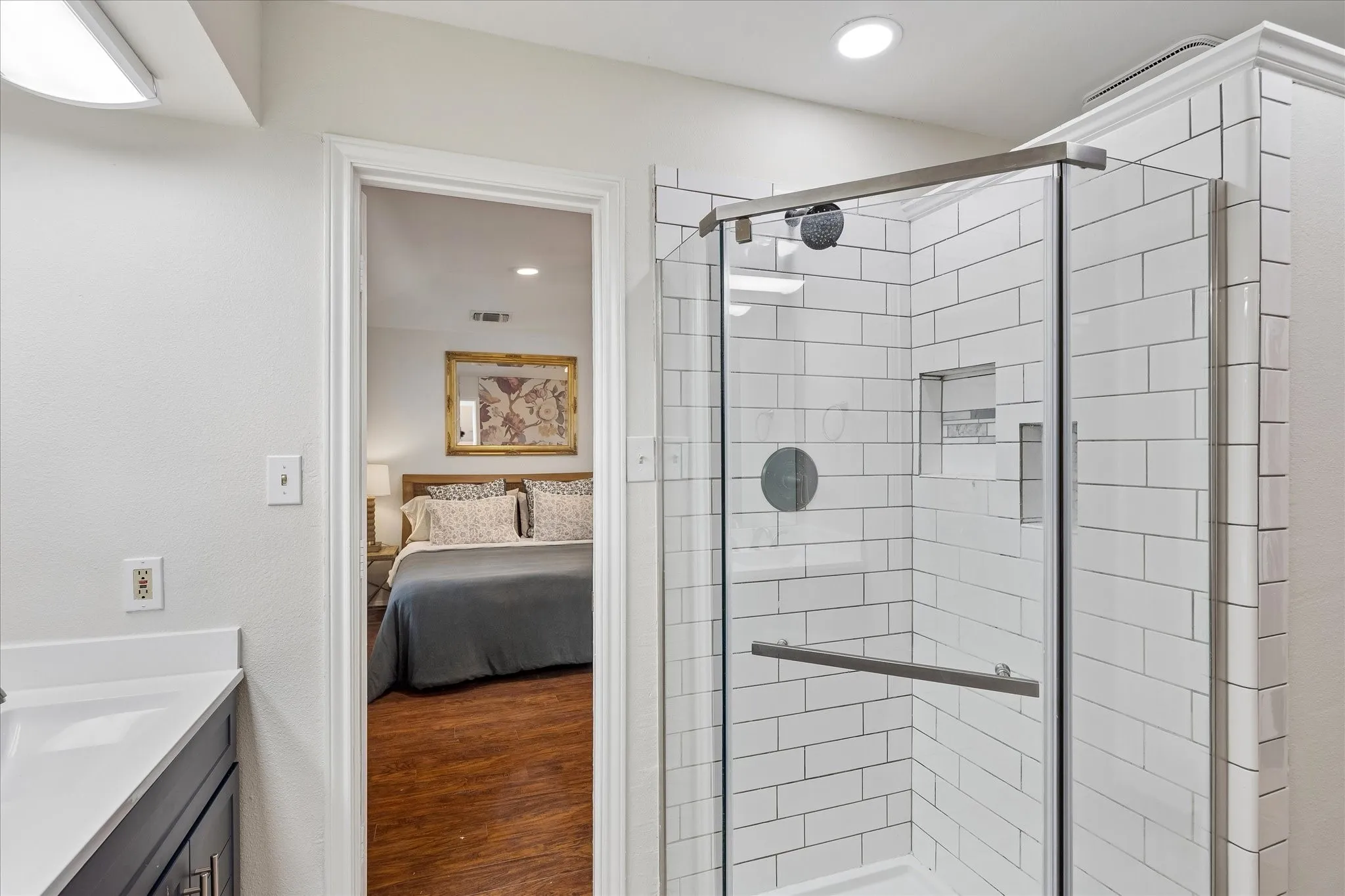 Primary bathroom shower