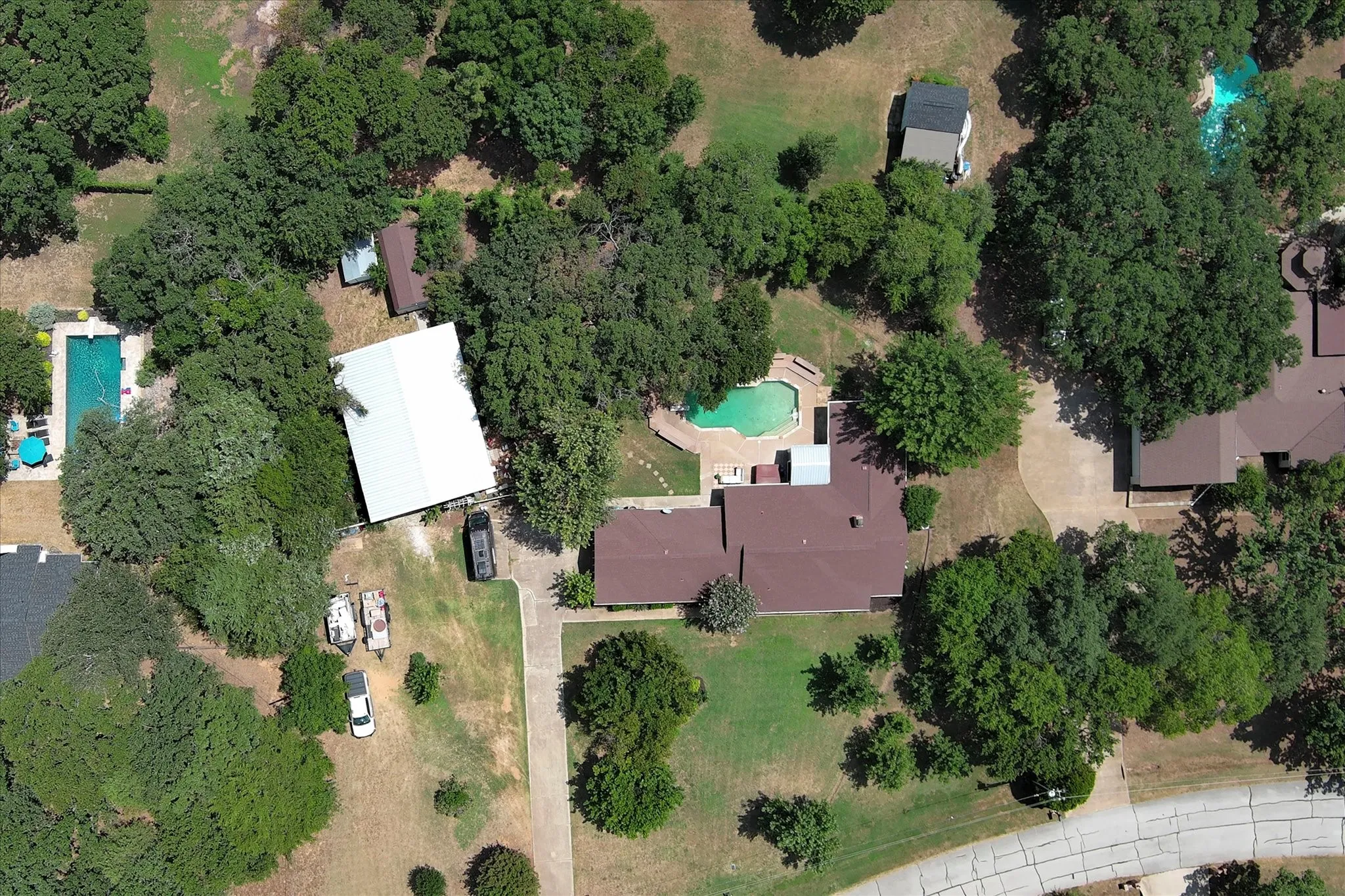 Aerial View of property