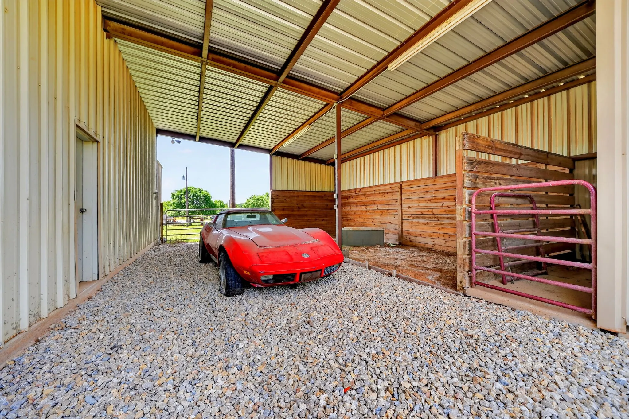Stables and covered RV parking