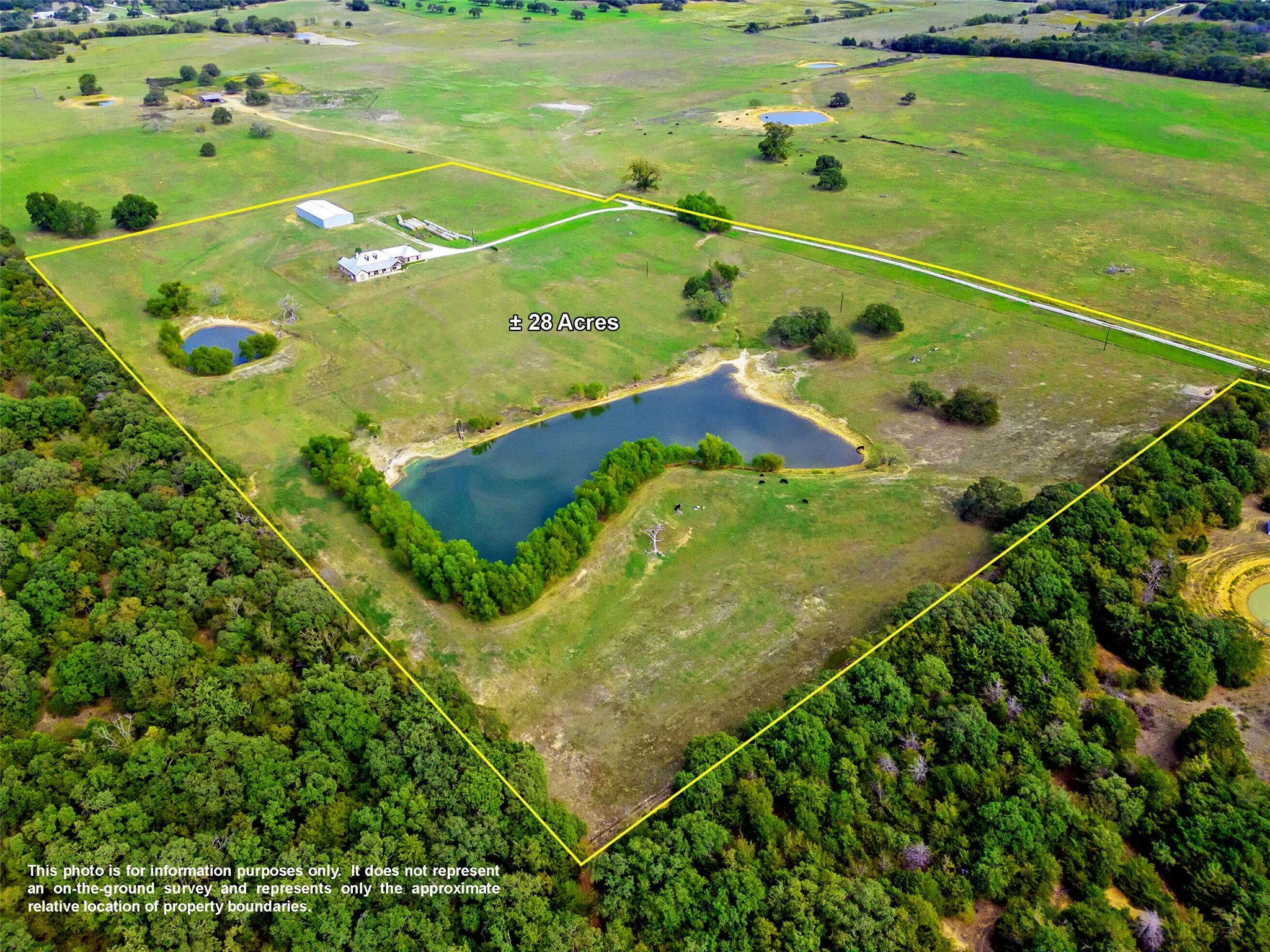 PROPERTY AERIAL...Propery Outlines Are Approximate And For Illustration Only.  Additional Acreage Can Be Purchased
