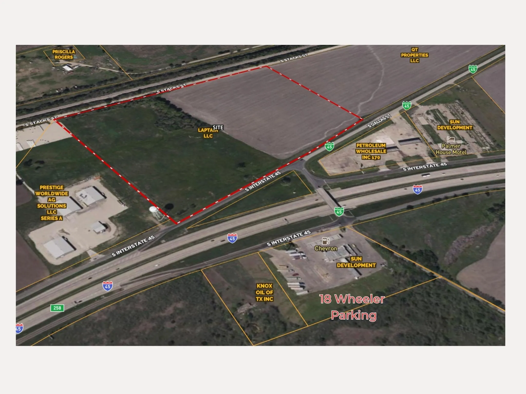 Unimproved Land For Sale in Ellis County , TBD I-45, Palmer, Texas 75152, 0, 0, Garage spaces, 0 Sqft, built in 0, Price $1,560,000, mls#21321477, Real Estate Agent in Palmer, Homes For Sale in Ellis county, Homes For Sale in Palmer, Realtor in Palmer Texas, Real Estate Brokerage Independent Realty Texas, Luminita Cordes Realtor