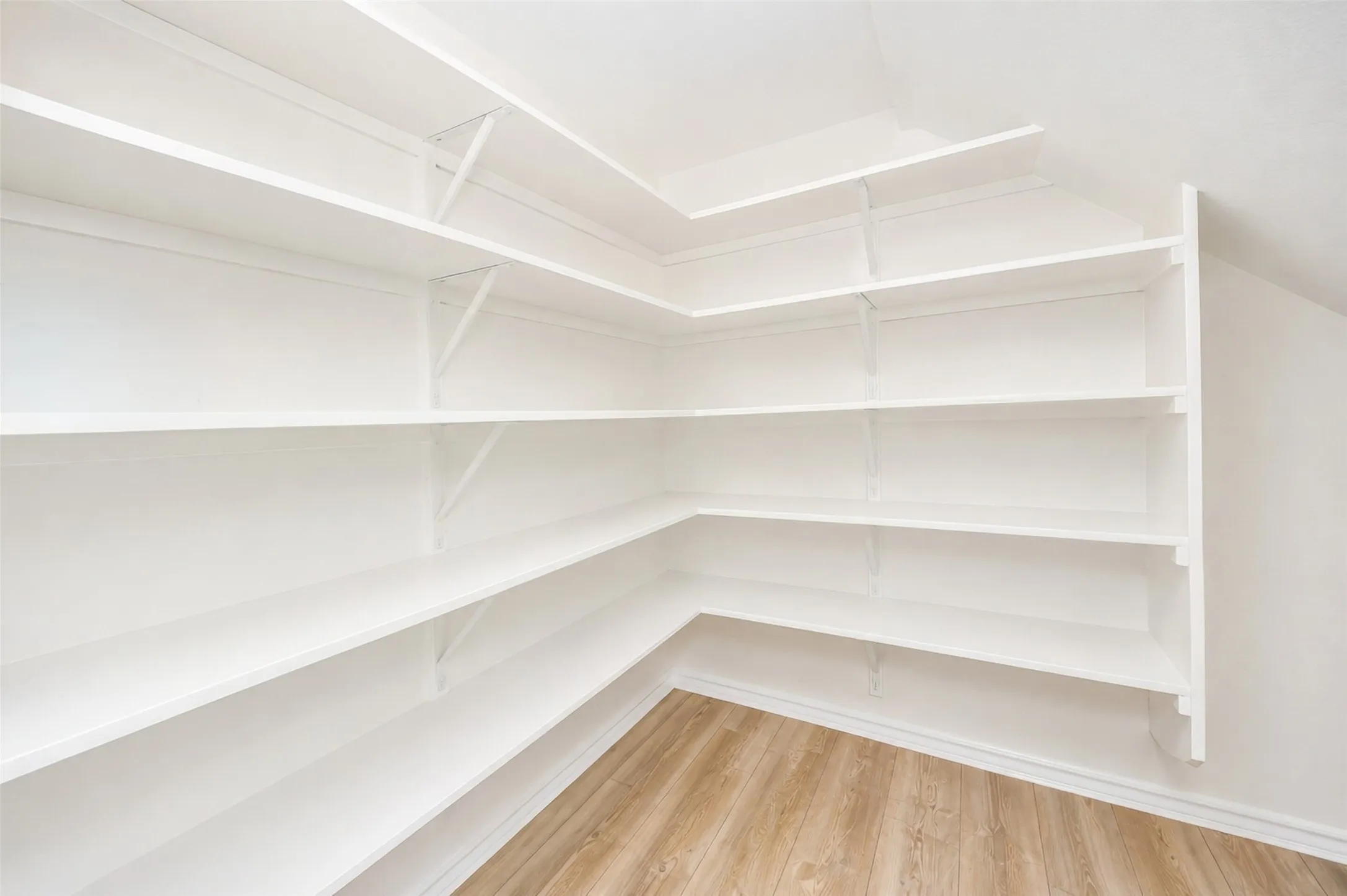 HUGE pantry with even more room under the staircase.
5'6" x 4'8"
