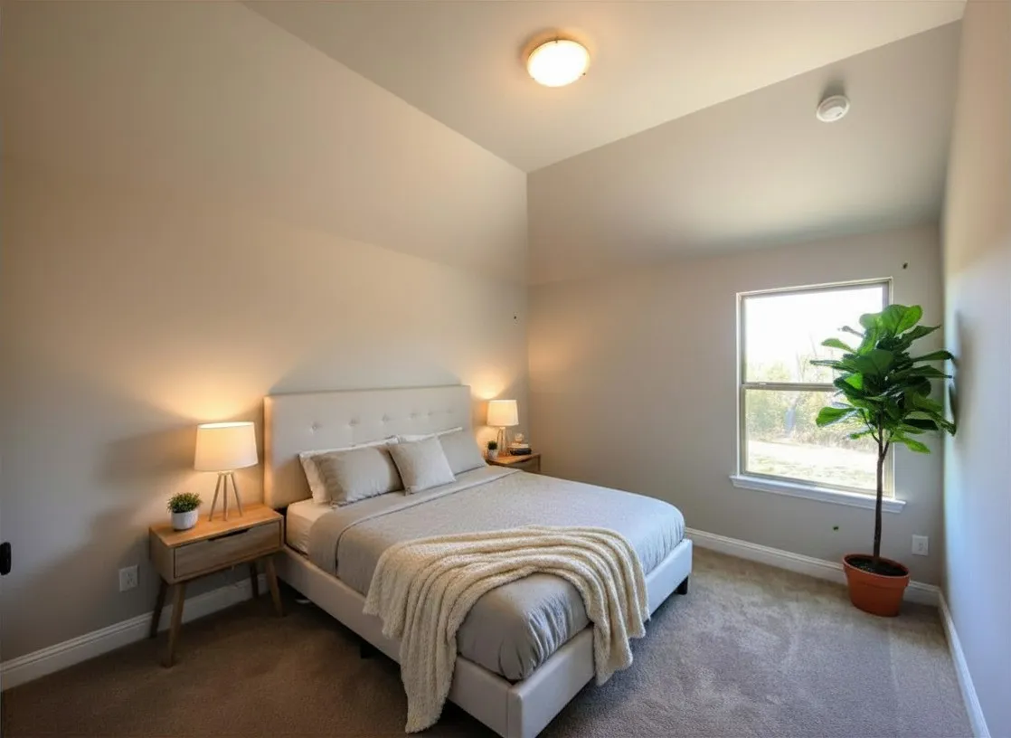 Bed 4 with vaulted ceiling & an ensuite bathroom