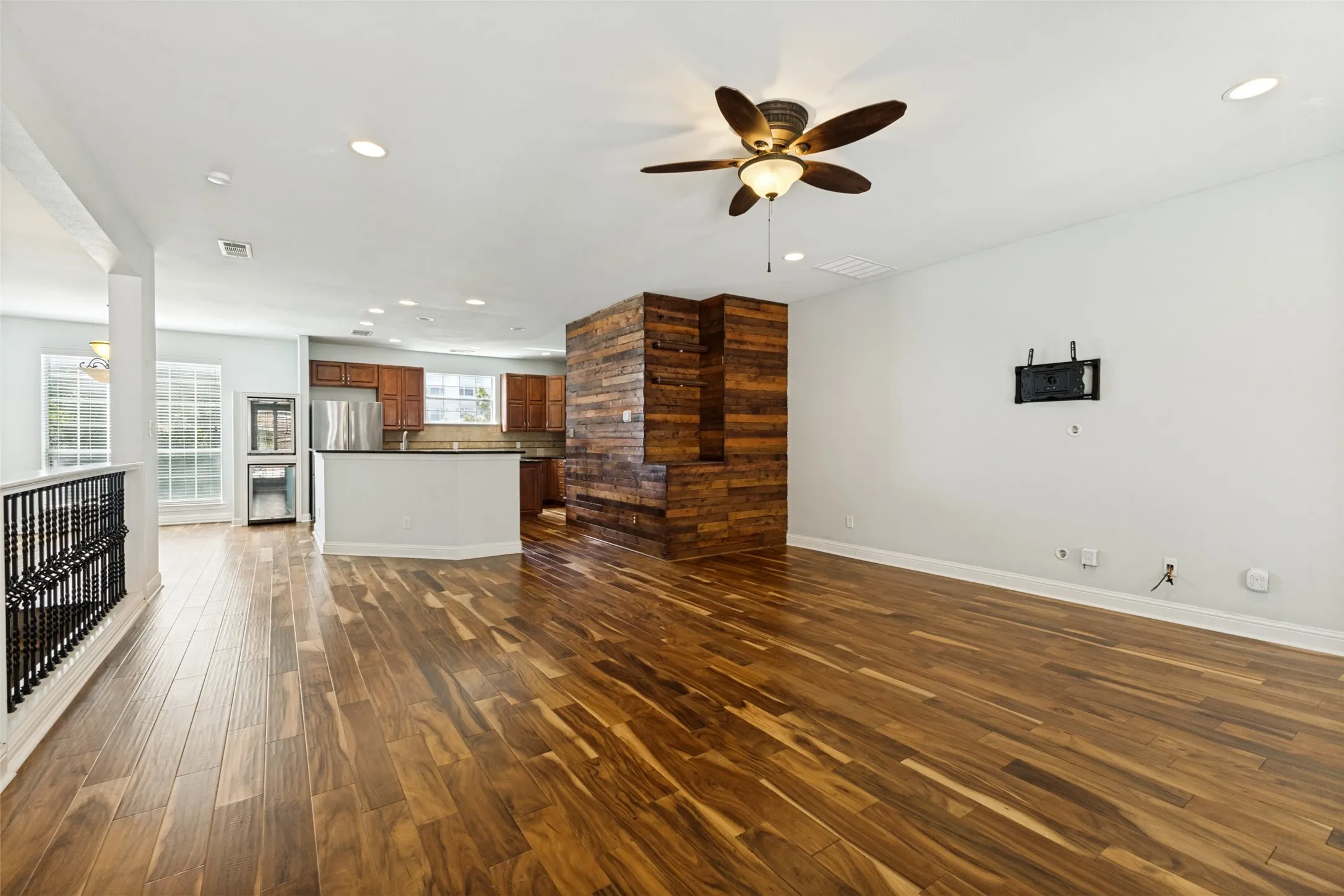 Big living room with natural light