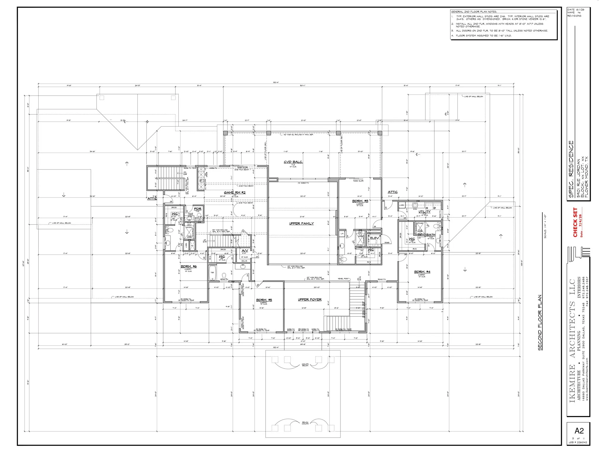 Floor plan detail - customization available during construction