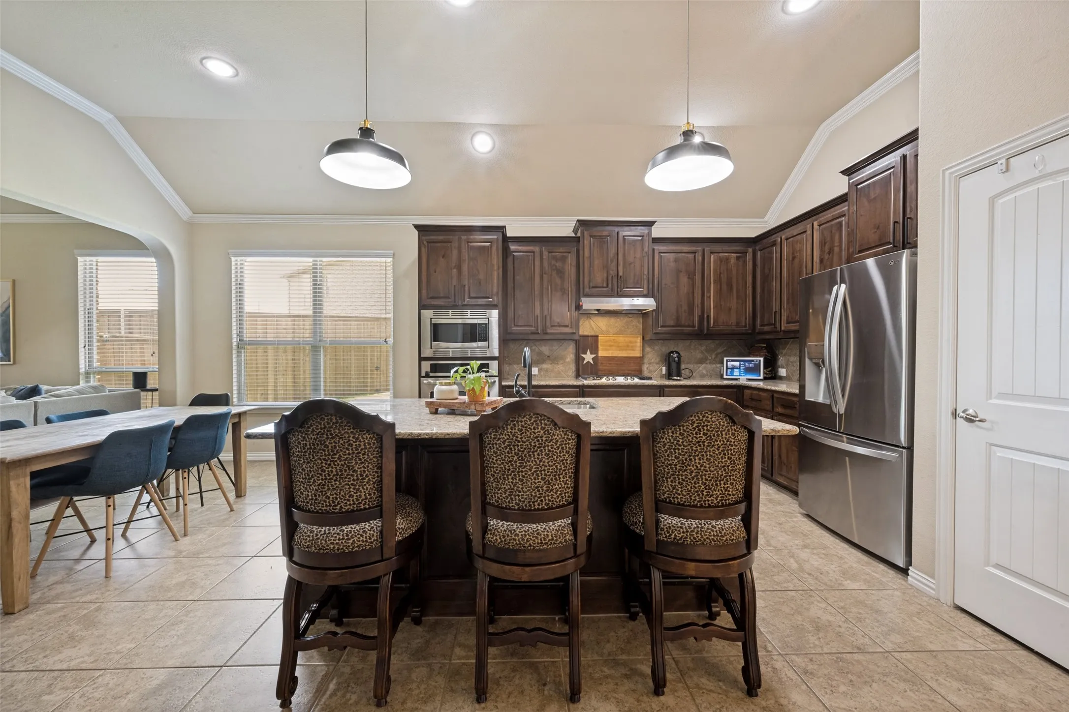Island view of Kitchen