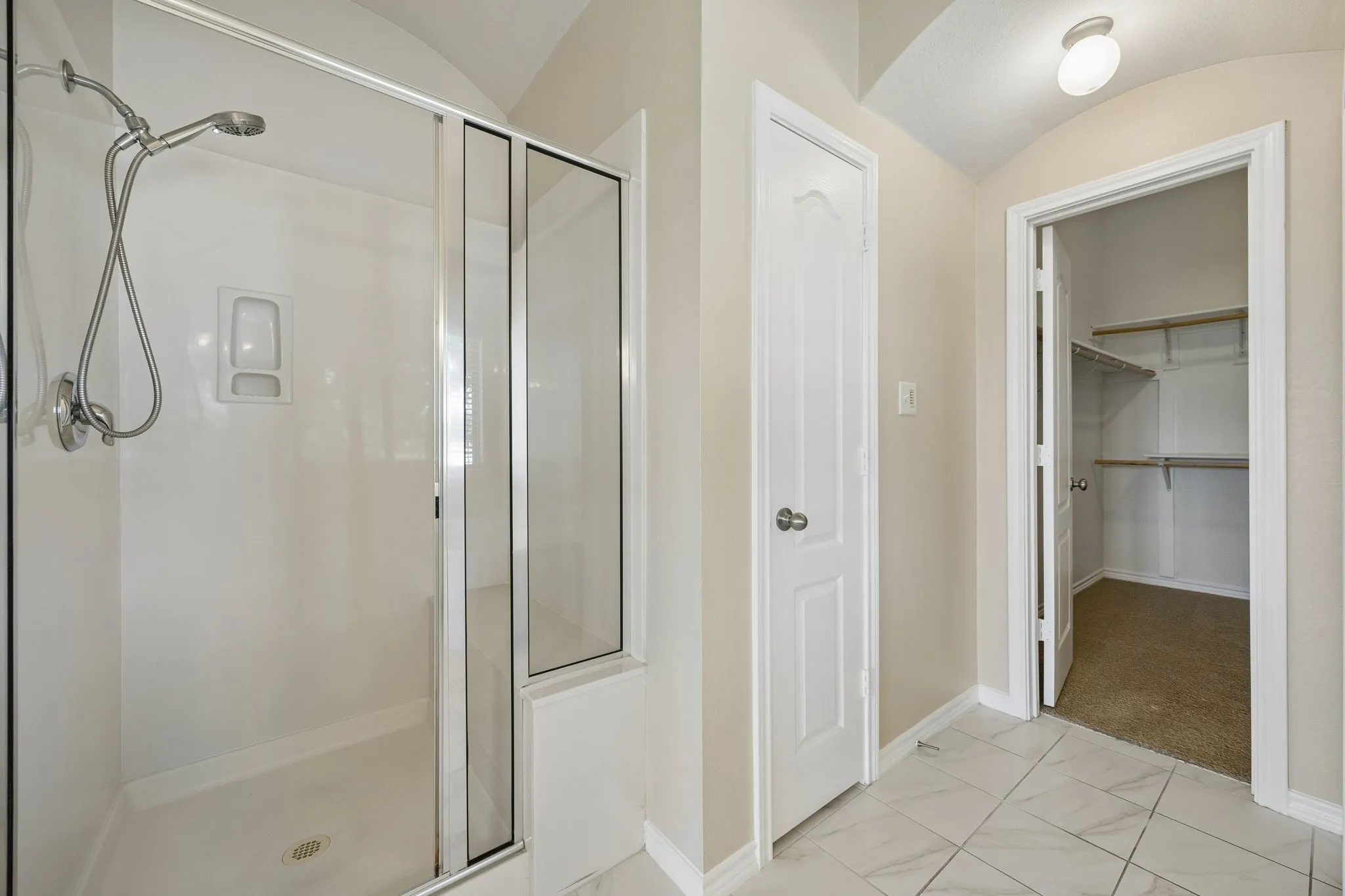 Primary oversized shower.