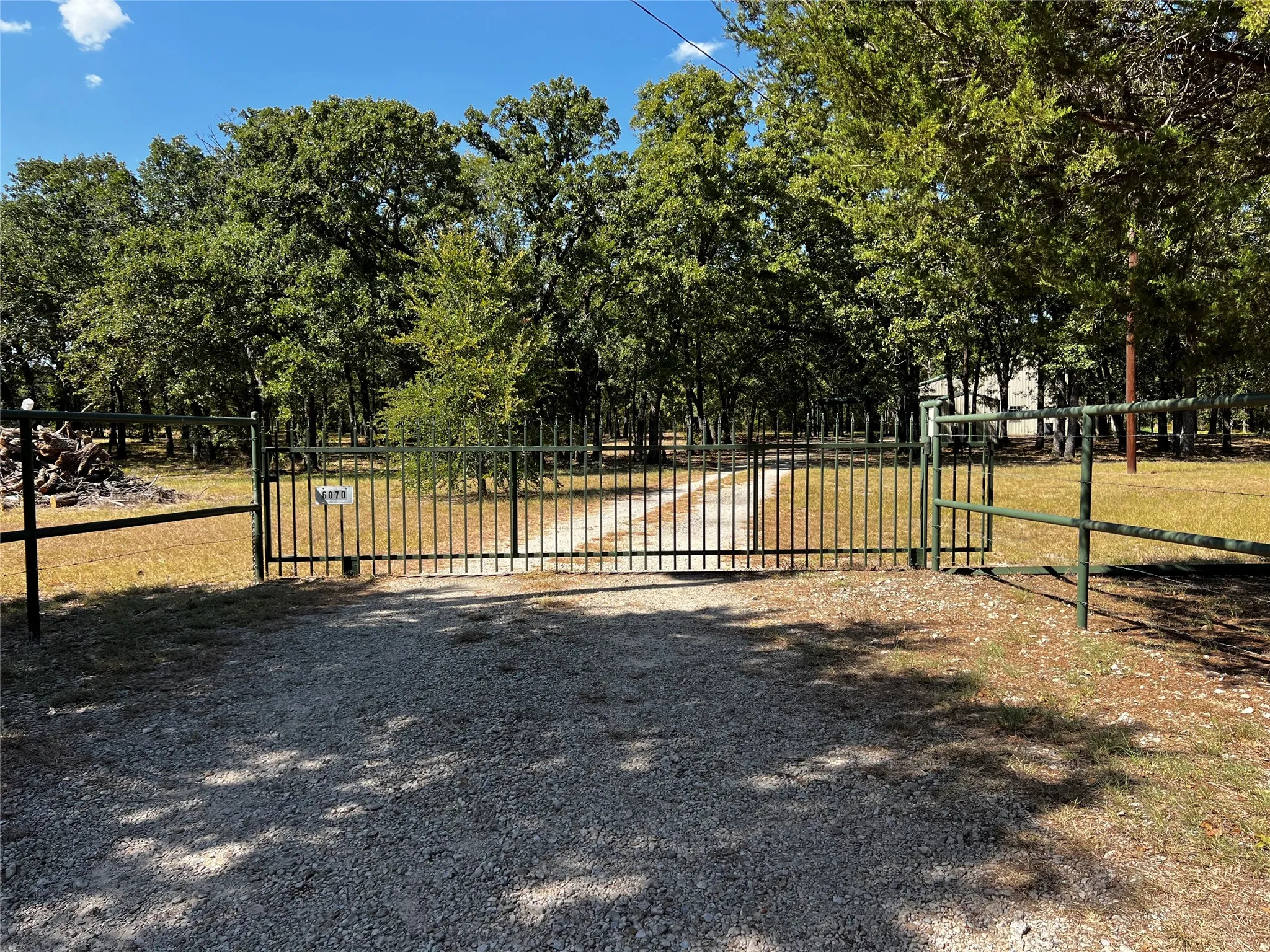 6070 County Road 4065 Gated Entrance