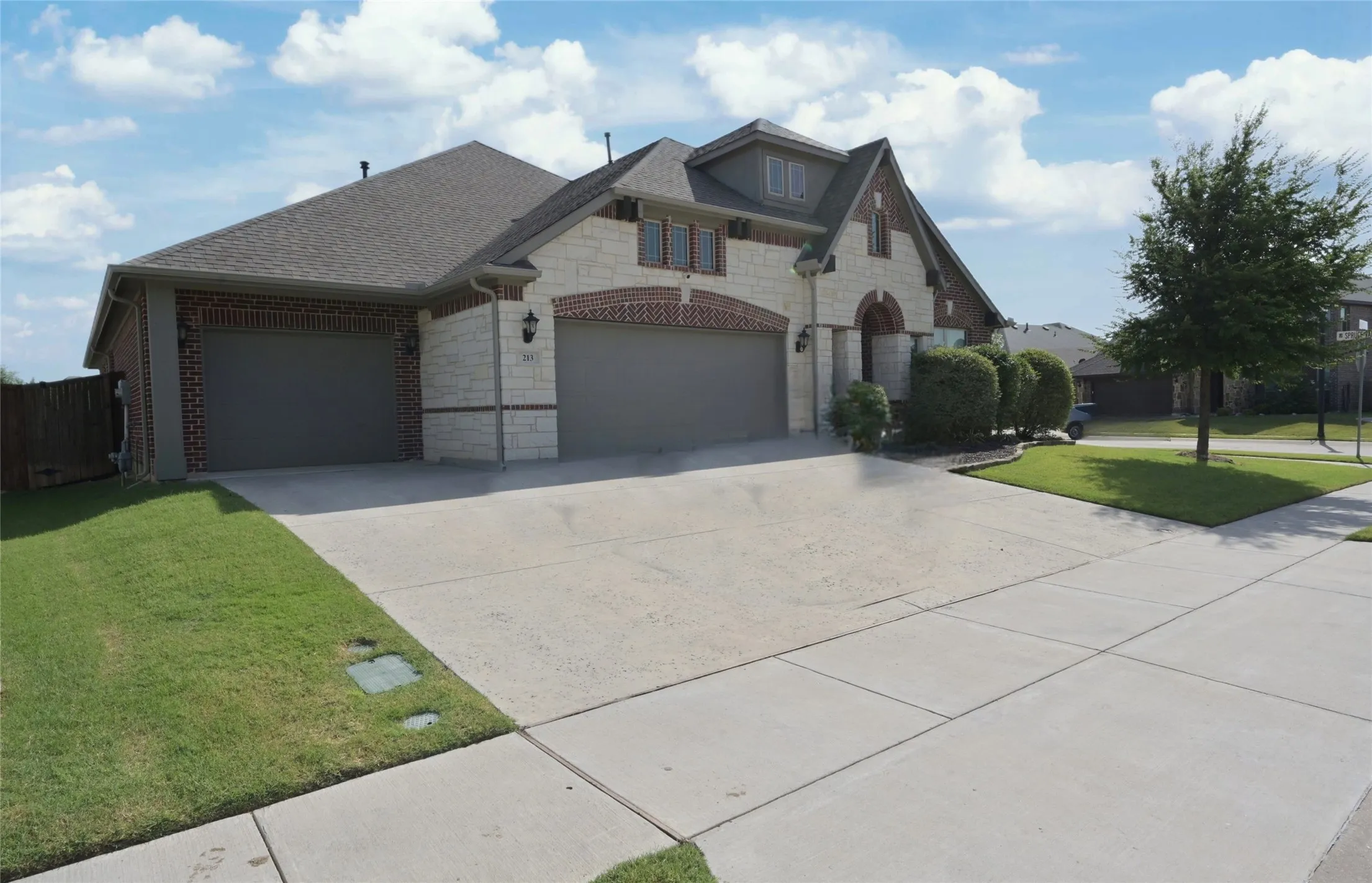Three Car Garage
