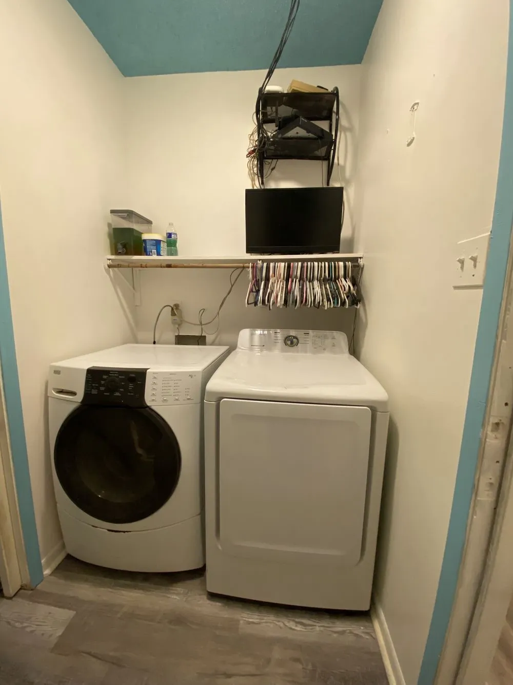 Inbetween the master bedroom and master closet