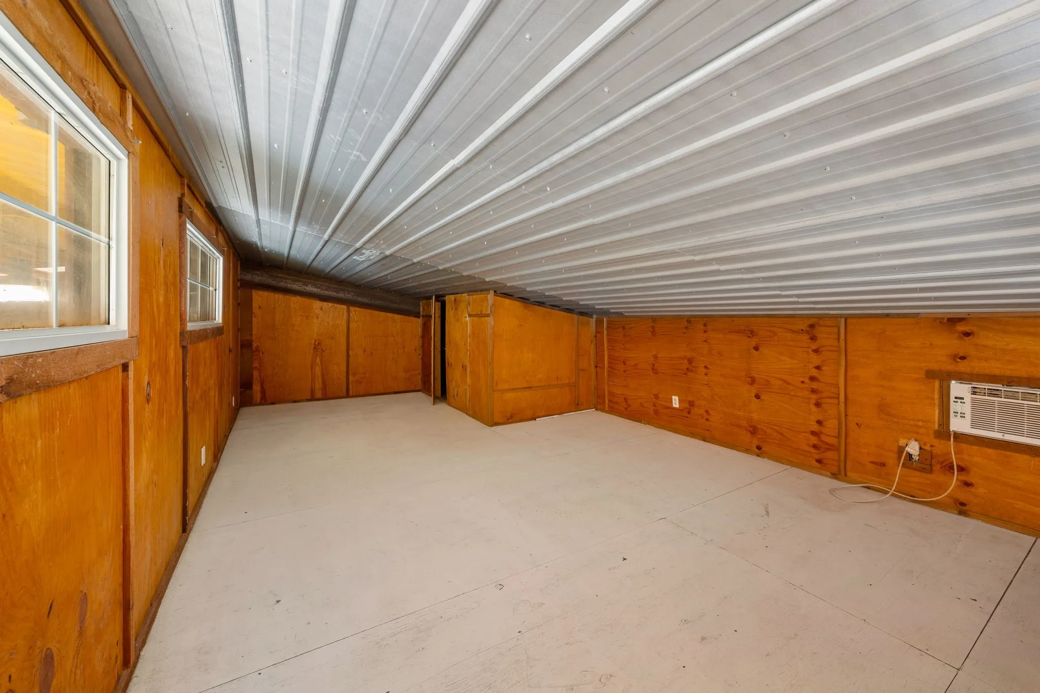 loft in living quarters of barn