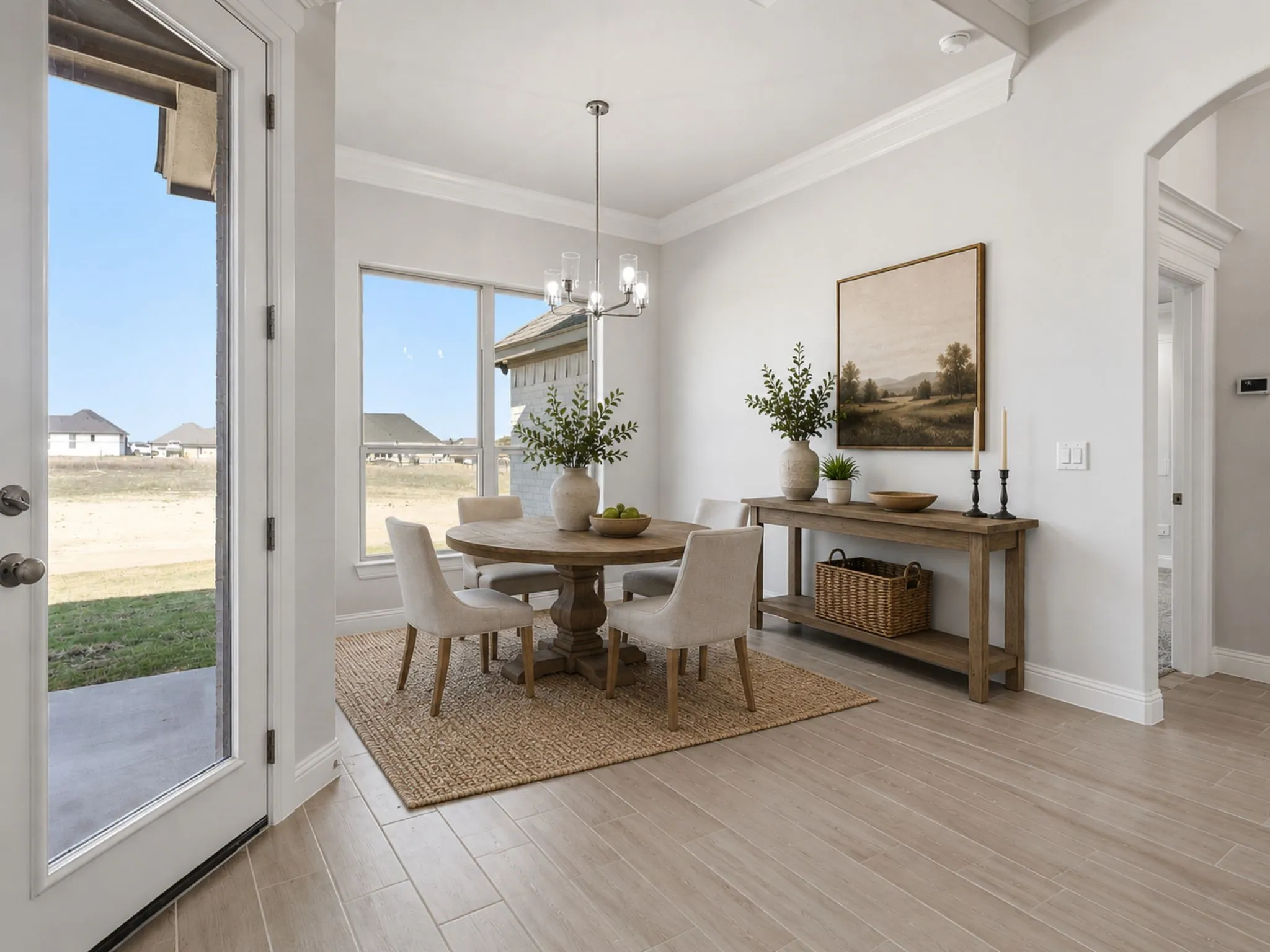 Virtually Staged Dining Area