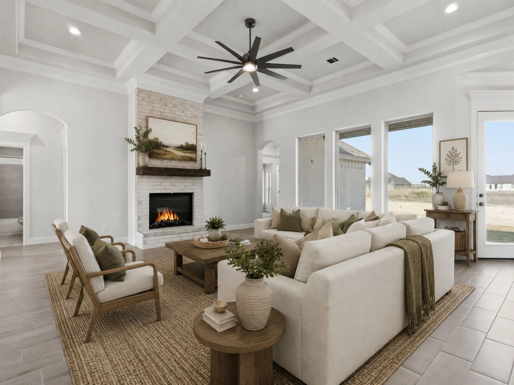 Virtually Staged Living Room