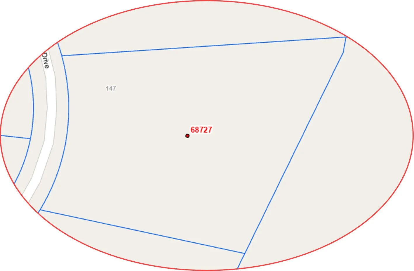 Property Map. Displaying the geographic layout and parcel identification for the property