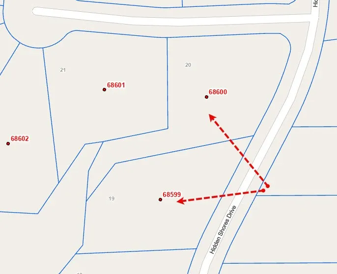 Plat Map. Illustrating property boundaries and parcel identification numbers for the designated area
