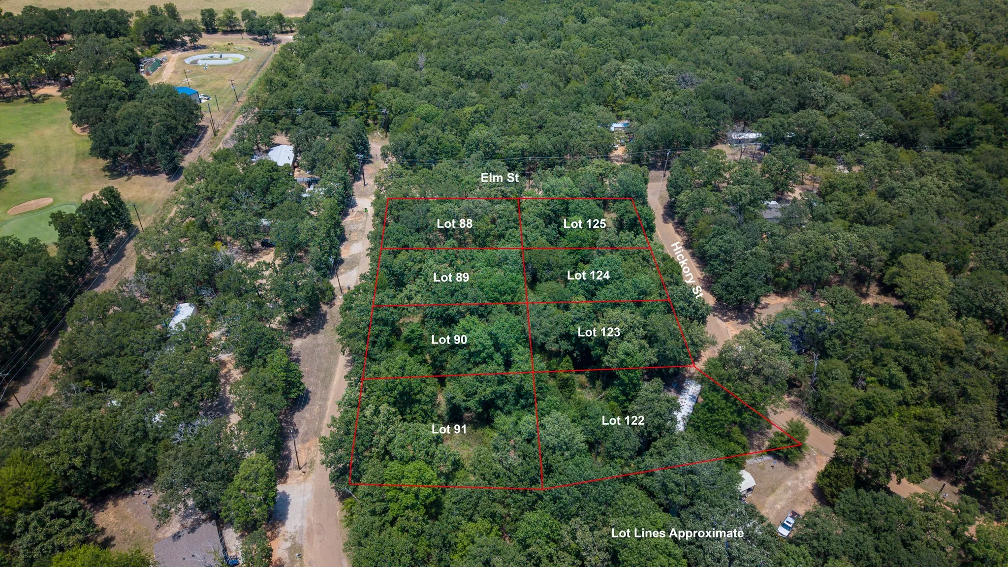Multiple wooded lots available
