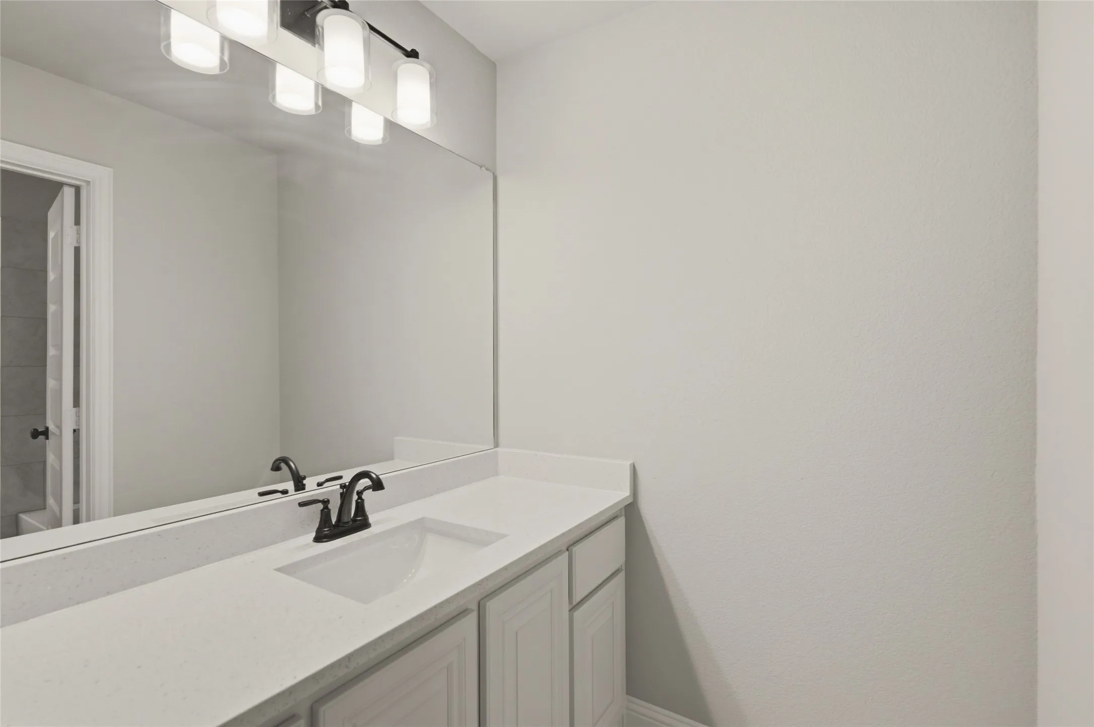 Separate sink upstairs next to bathroom