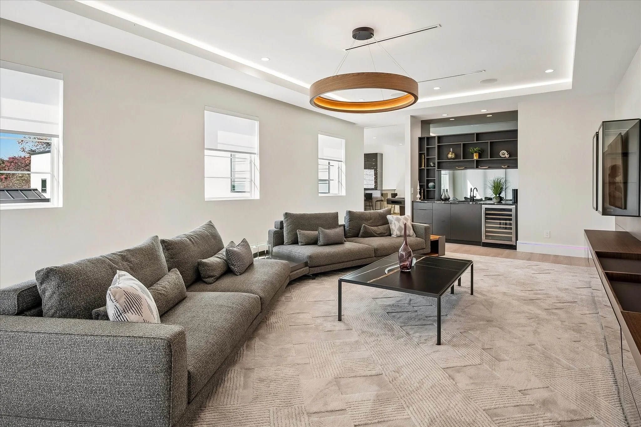 Upstairs with wet bar