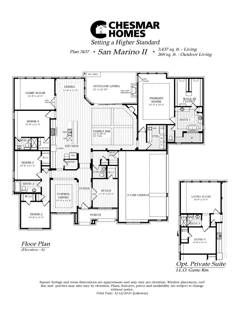 San Marino II Floorplan