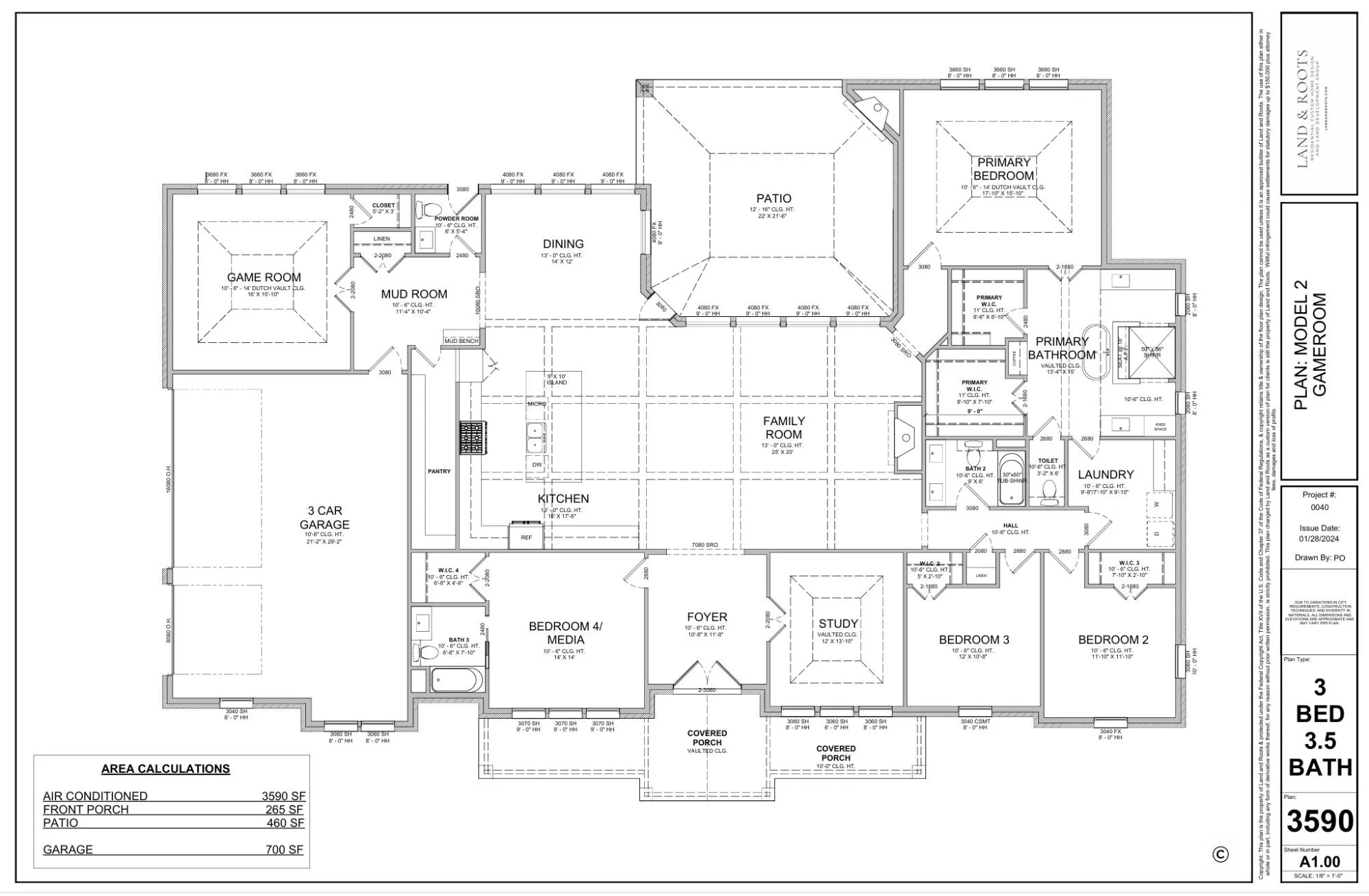 Scott Post Homes is a full custom builder. Any home can be built on this lot! This is just an example.