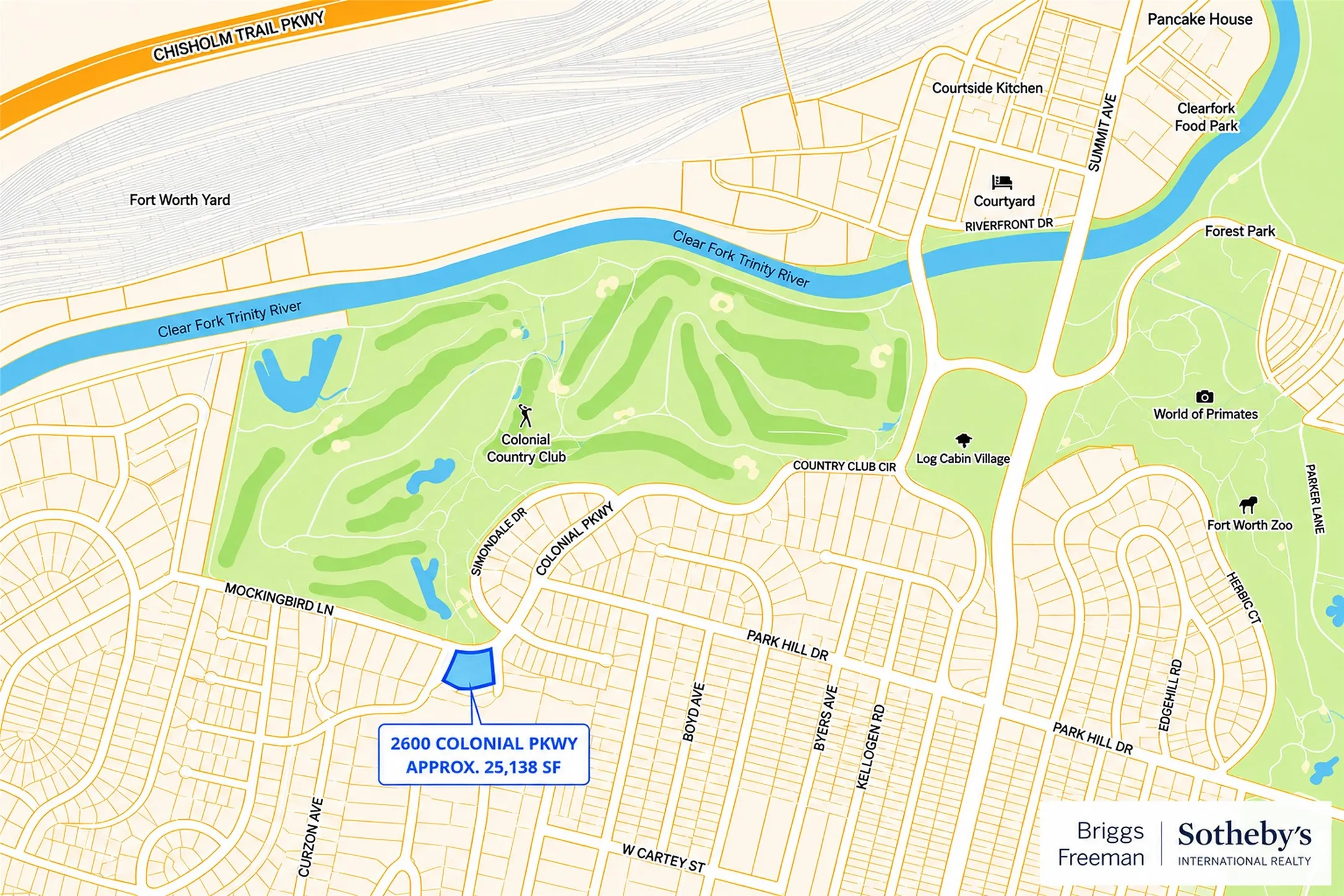 Map - 2600 Colonial Pkwy & surrounding areas