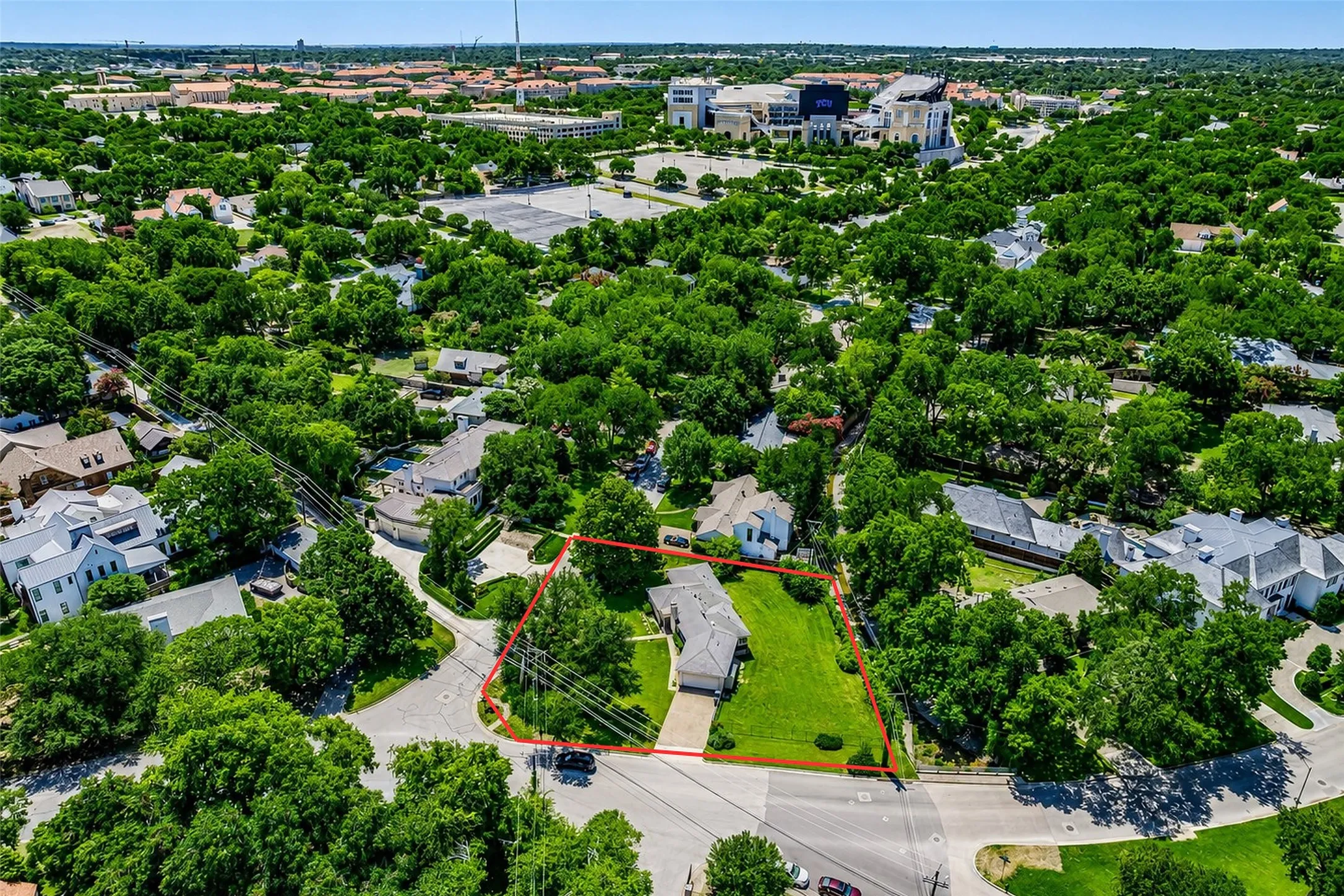 Close to TCU's Amon Carter Stadium and campus