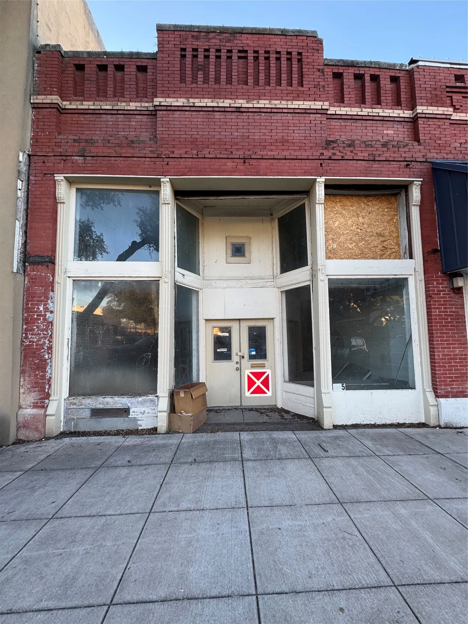 front of building