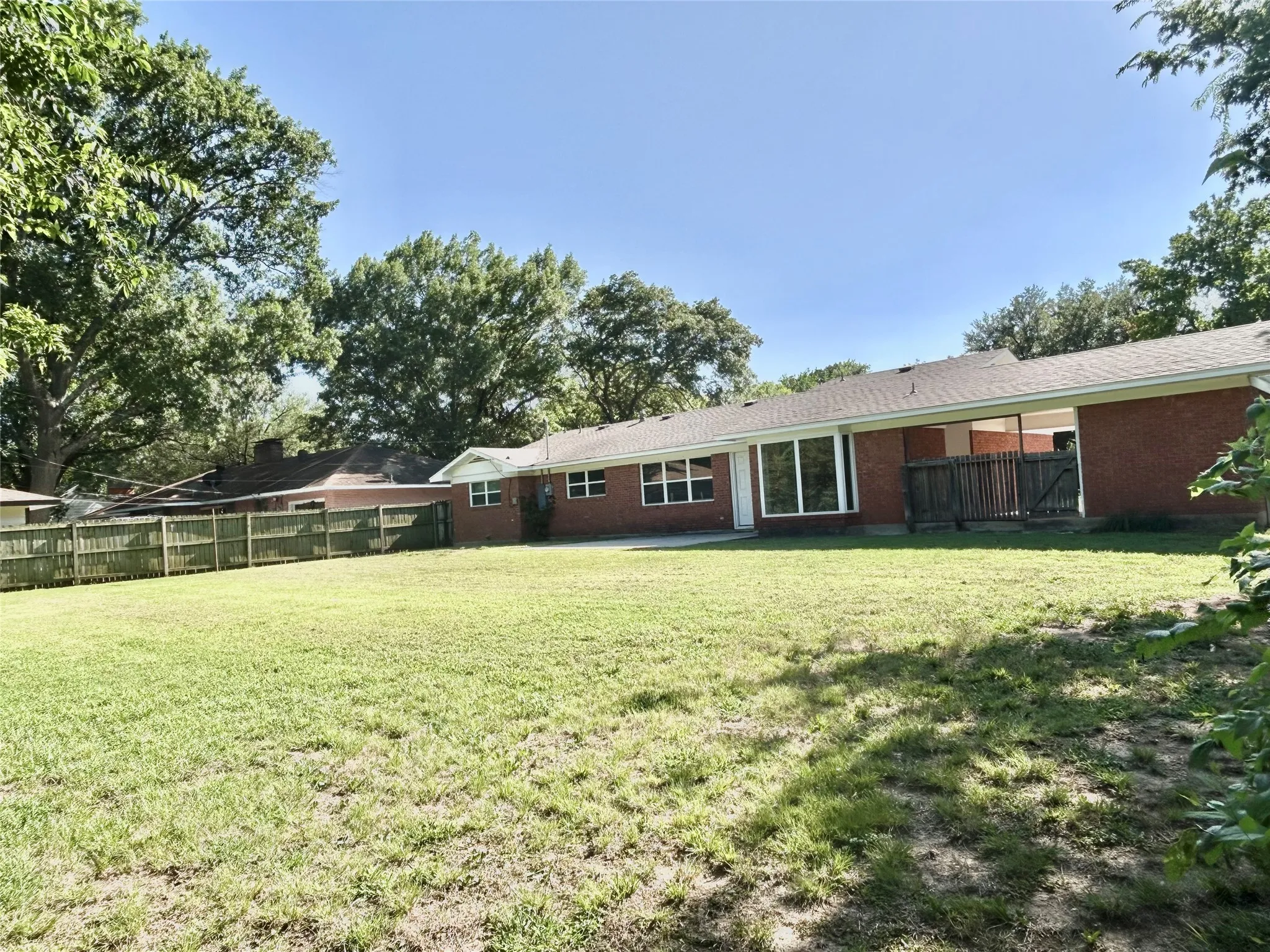 Side View of Backyard