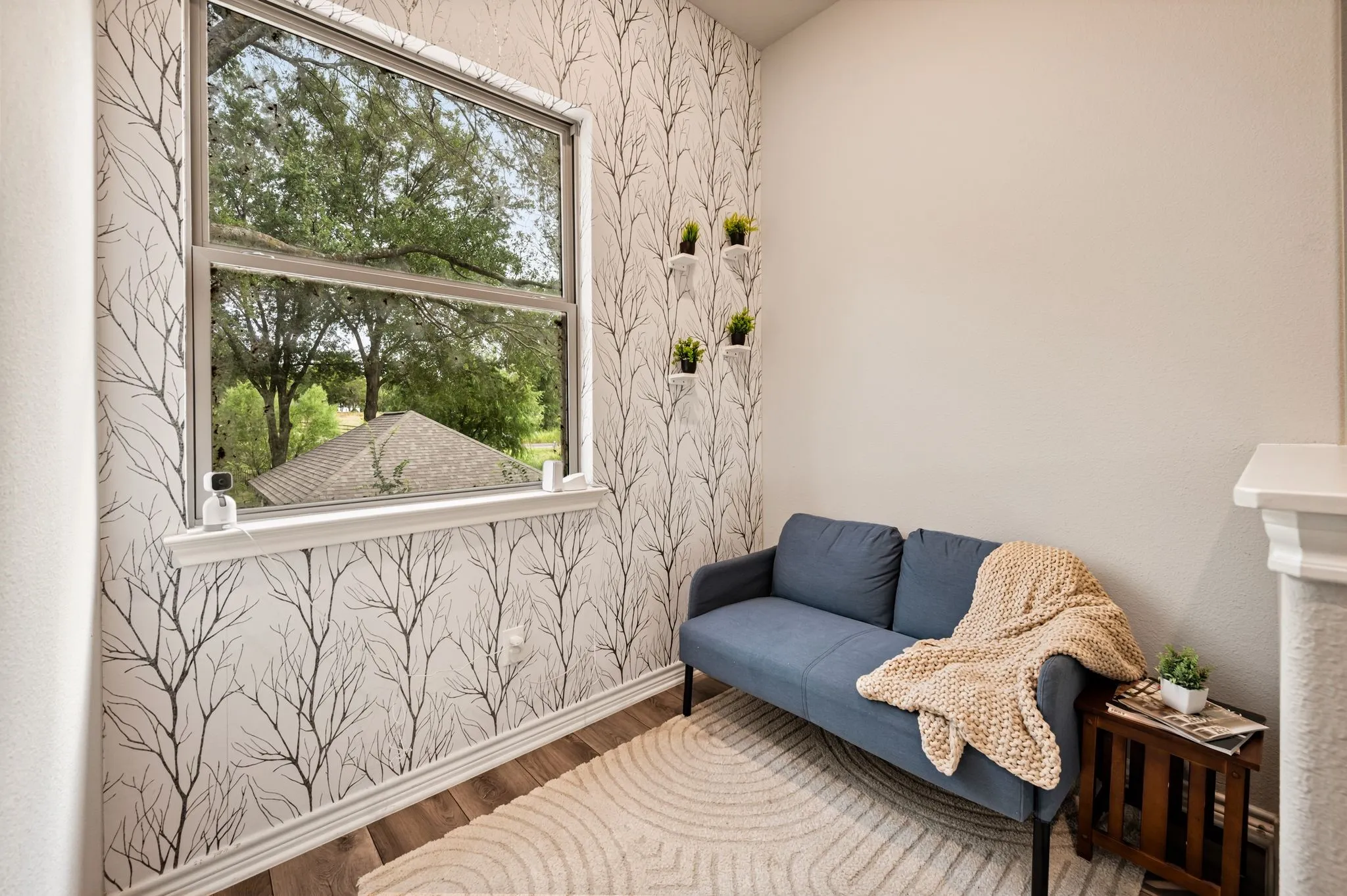 Cozy reading nook