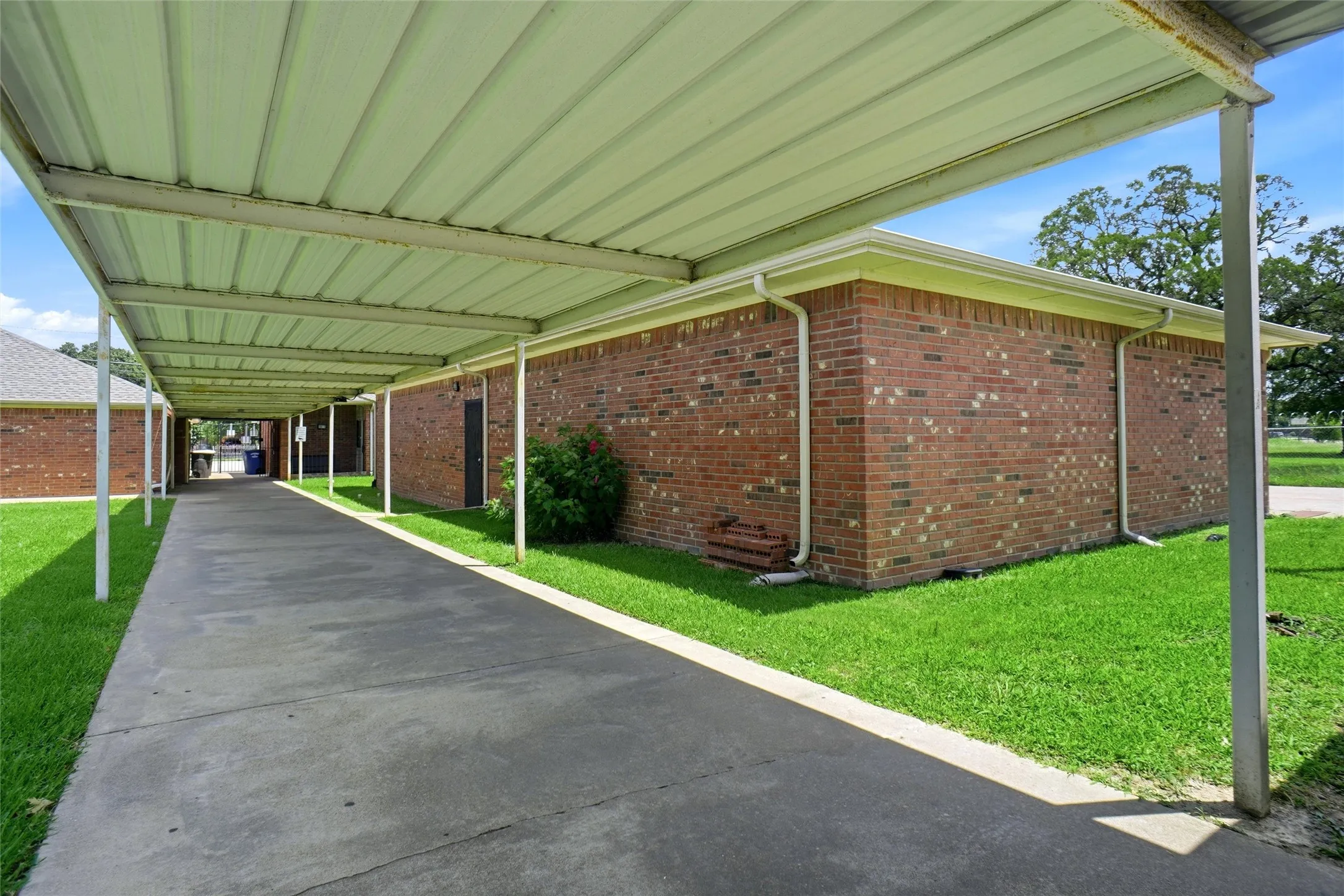Front of the building.