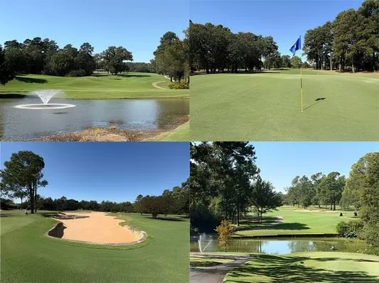 Marketing Collateral. Depicting multiple perspectives of the property's golf course features