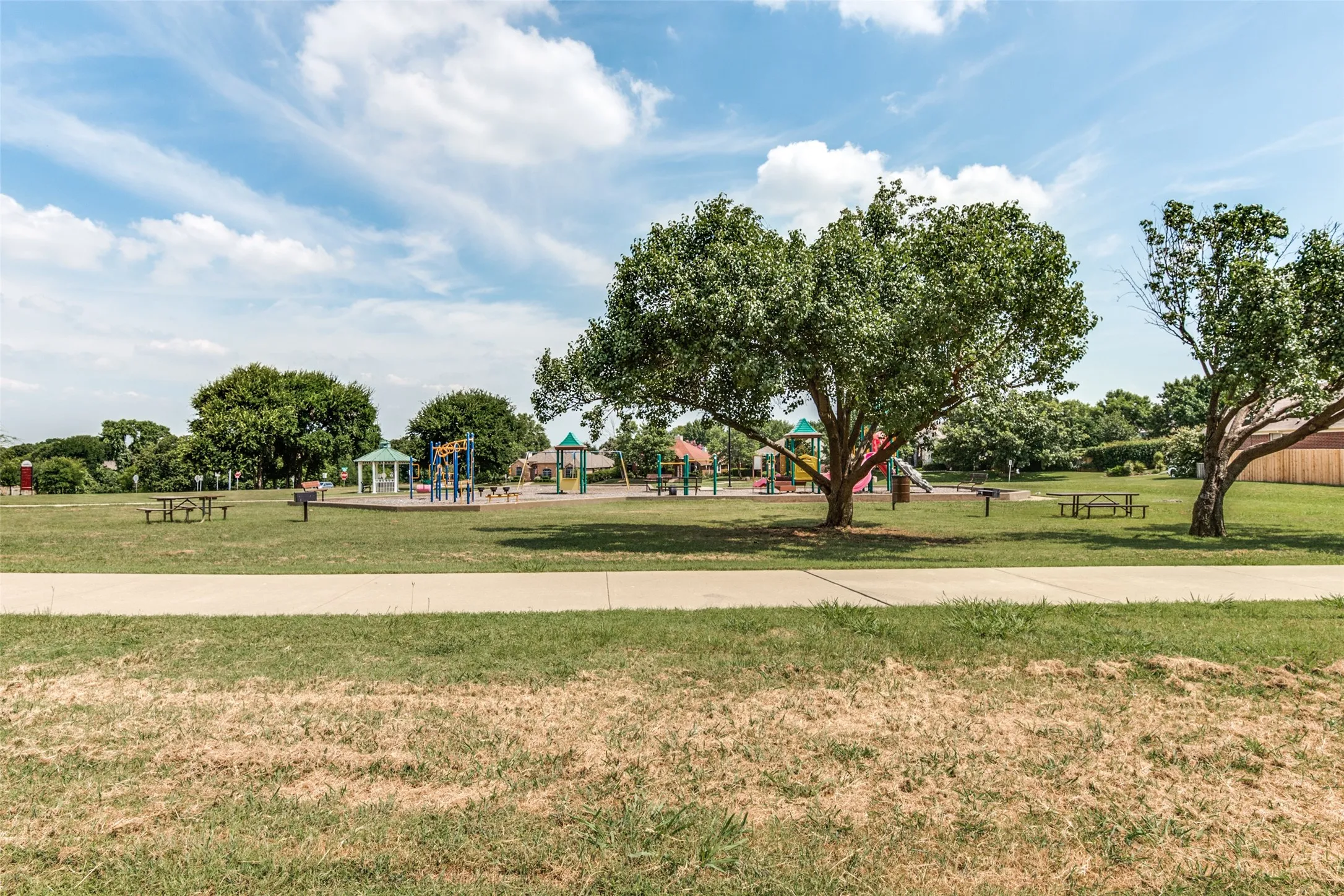 Play ground and walking trail.