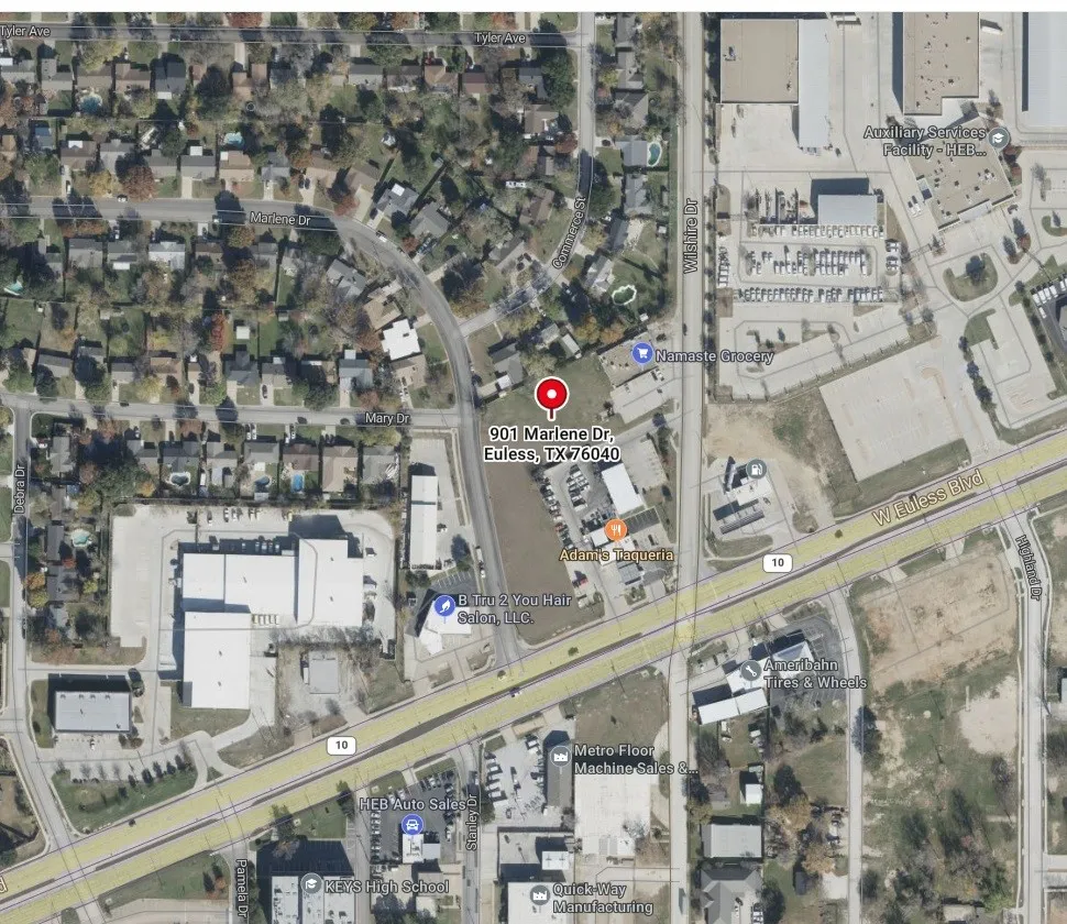 Property Location Map. Displaying the geographic coordinates and surrounding area of the property