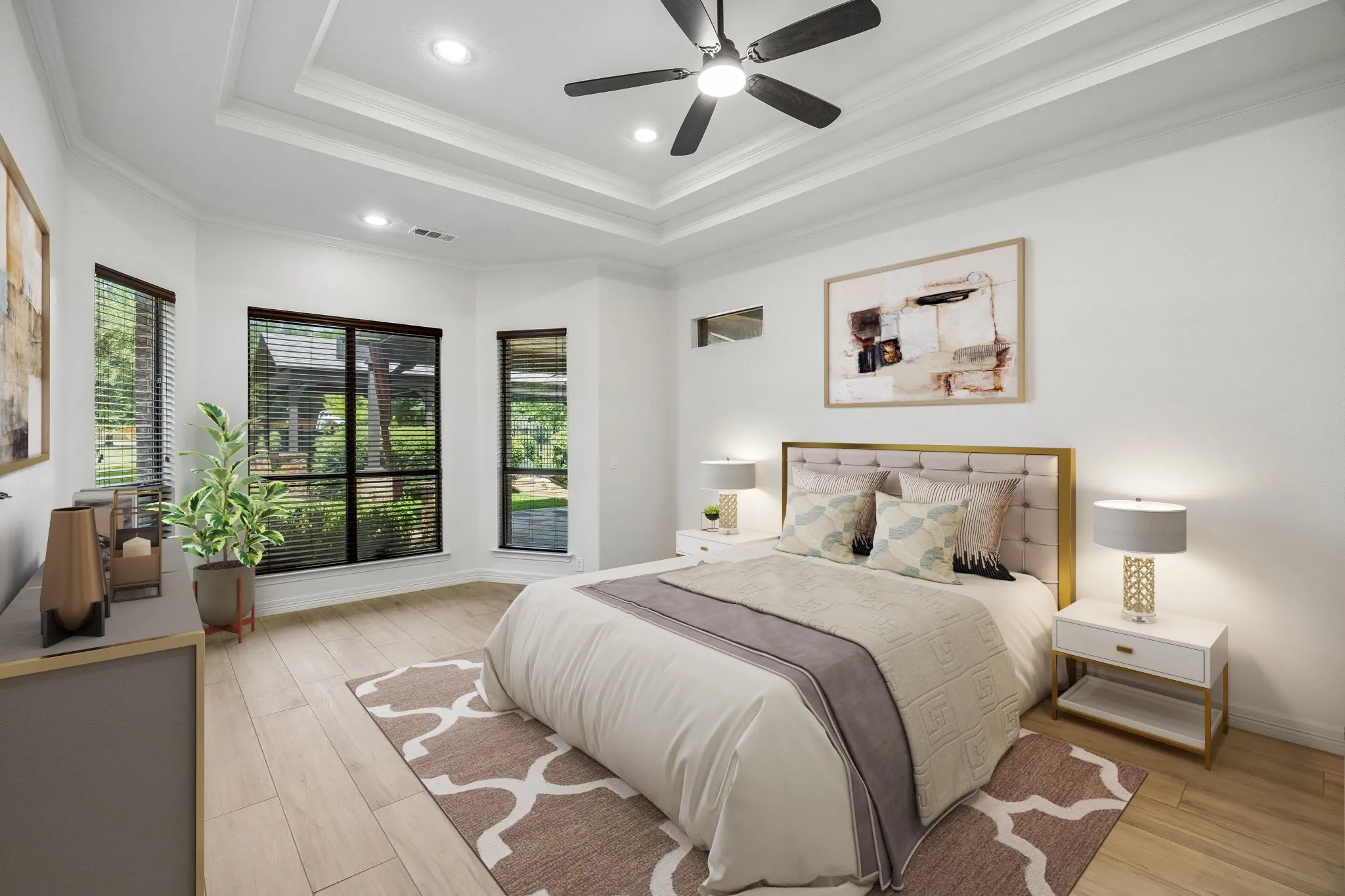 AI generated 1st floor primary suite