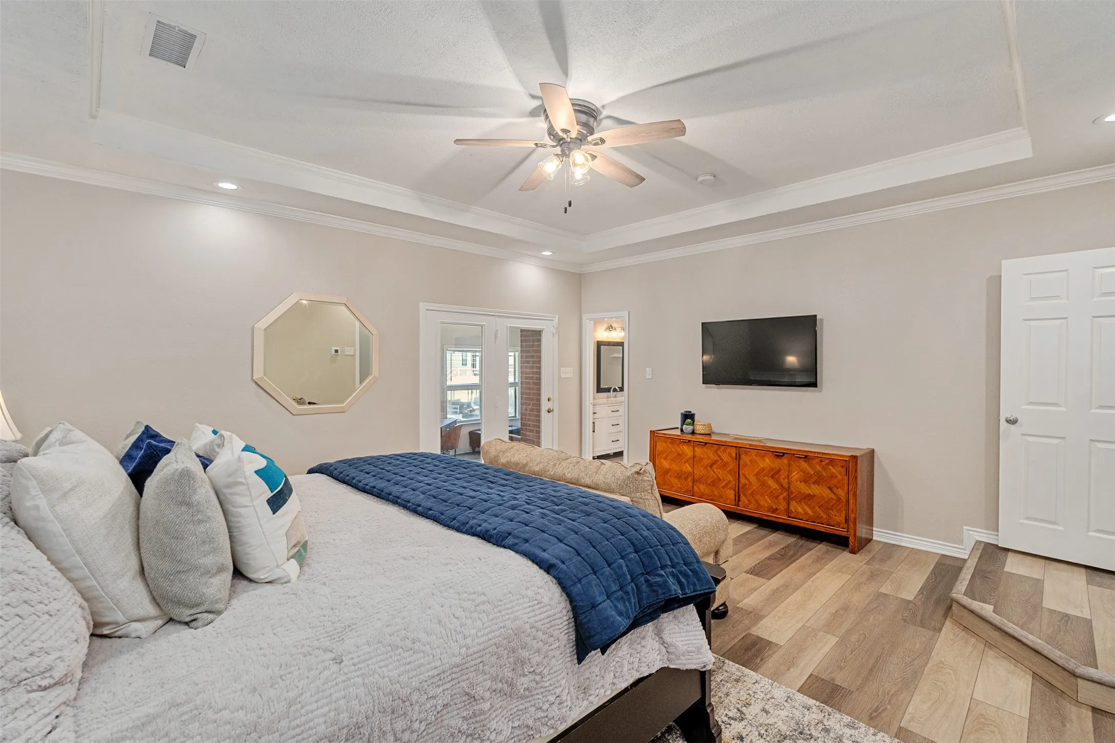 Primary suite with direct access to office, glam room or private TV room