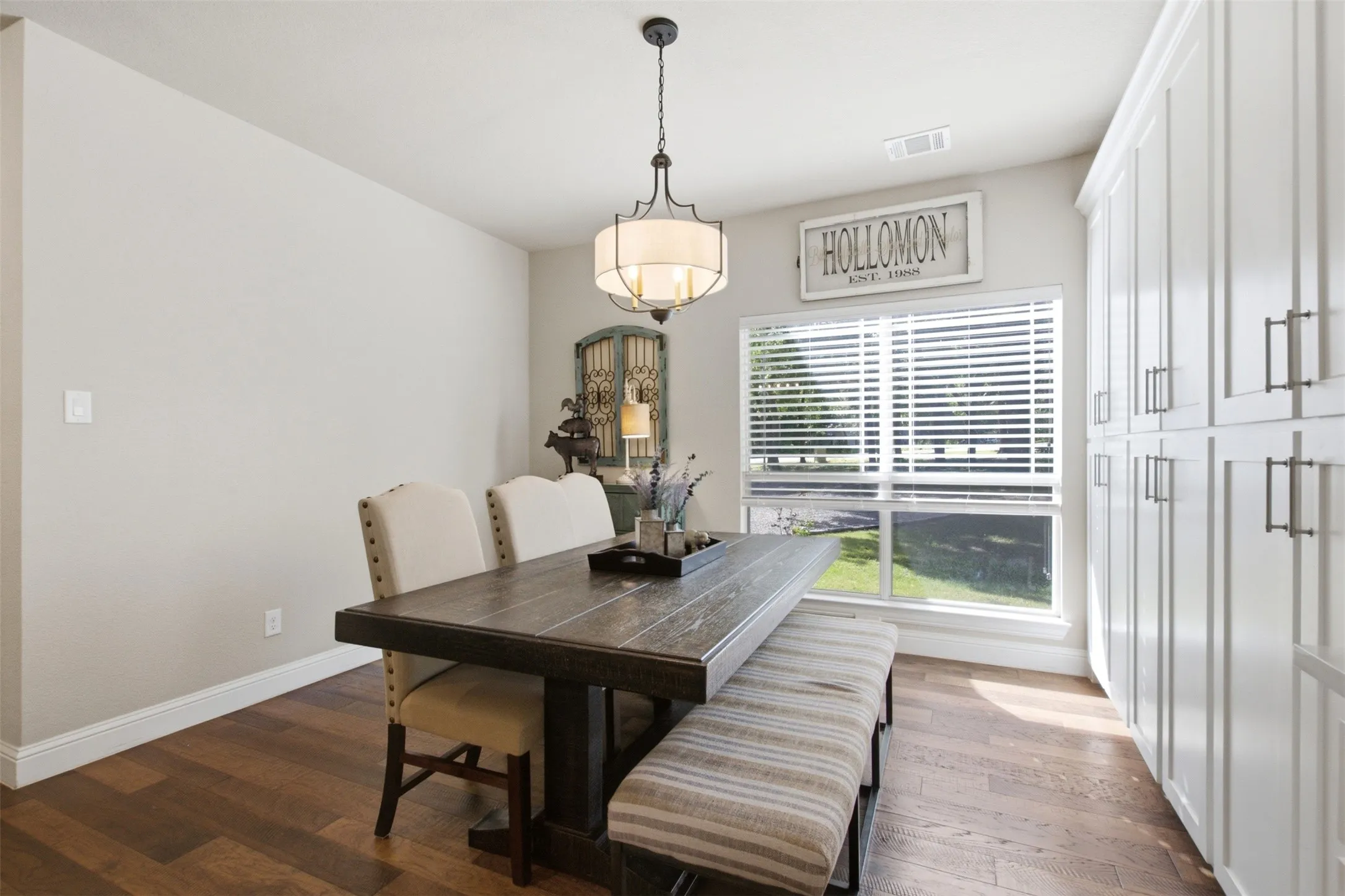 Large Dining Room with Custom Cabinetry