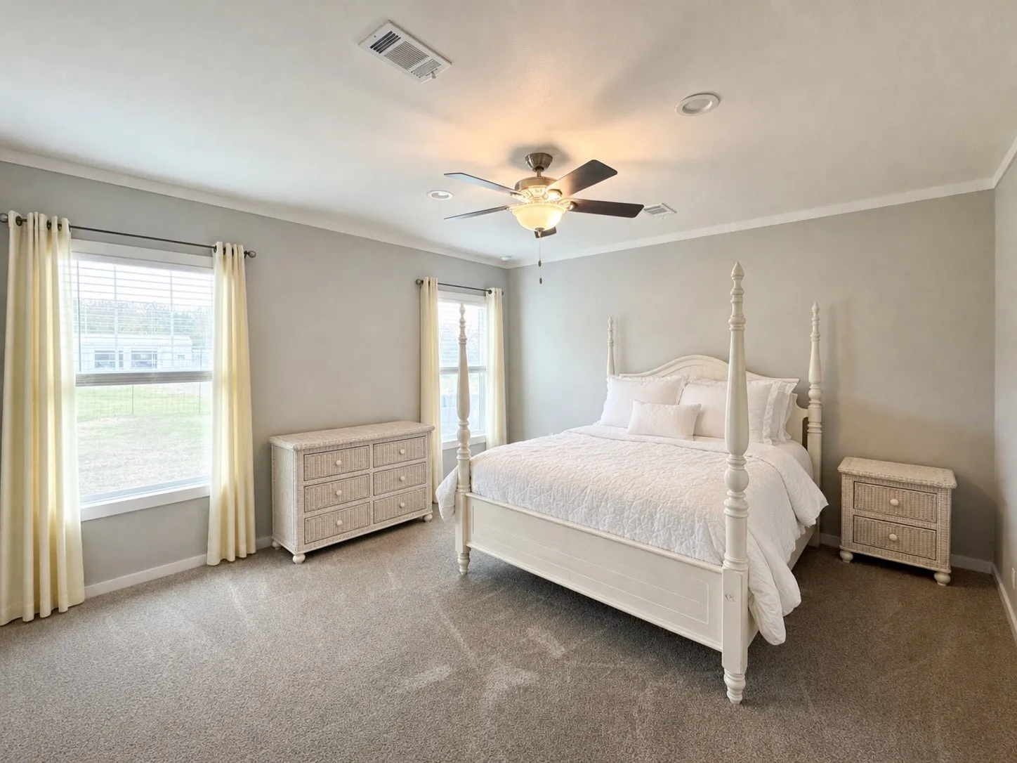 Primary bedroom, all rooms have been virtually staged.