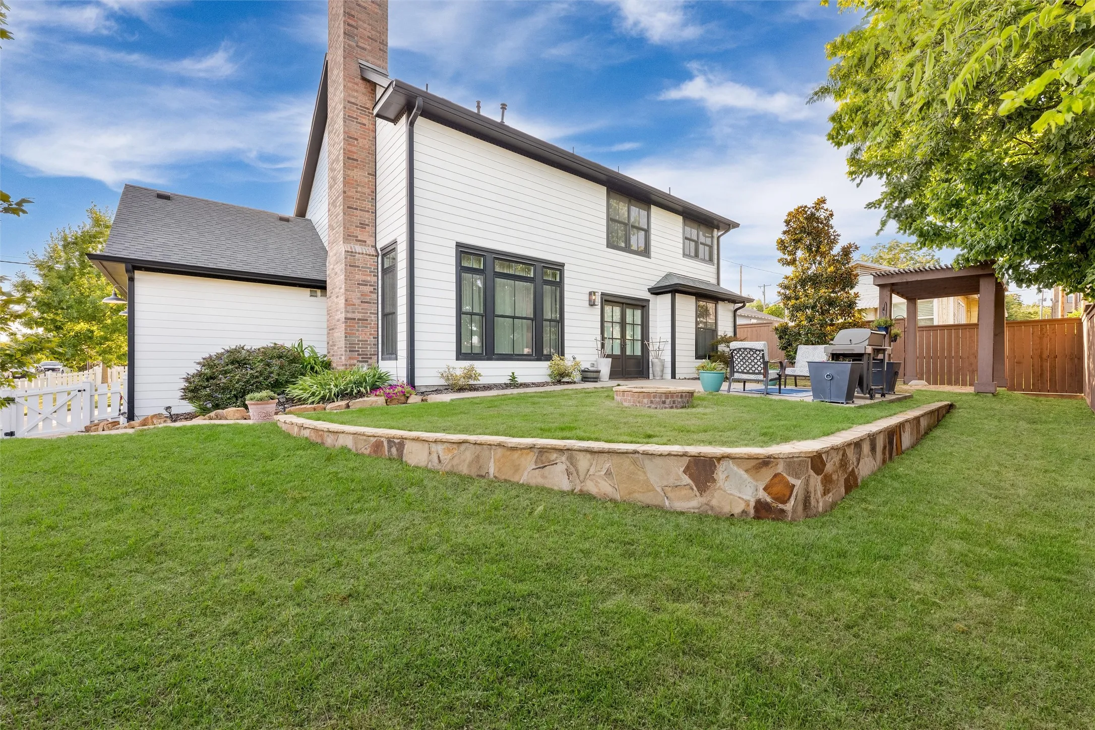 Nice size back yard